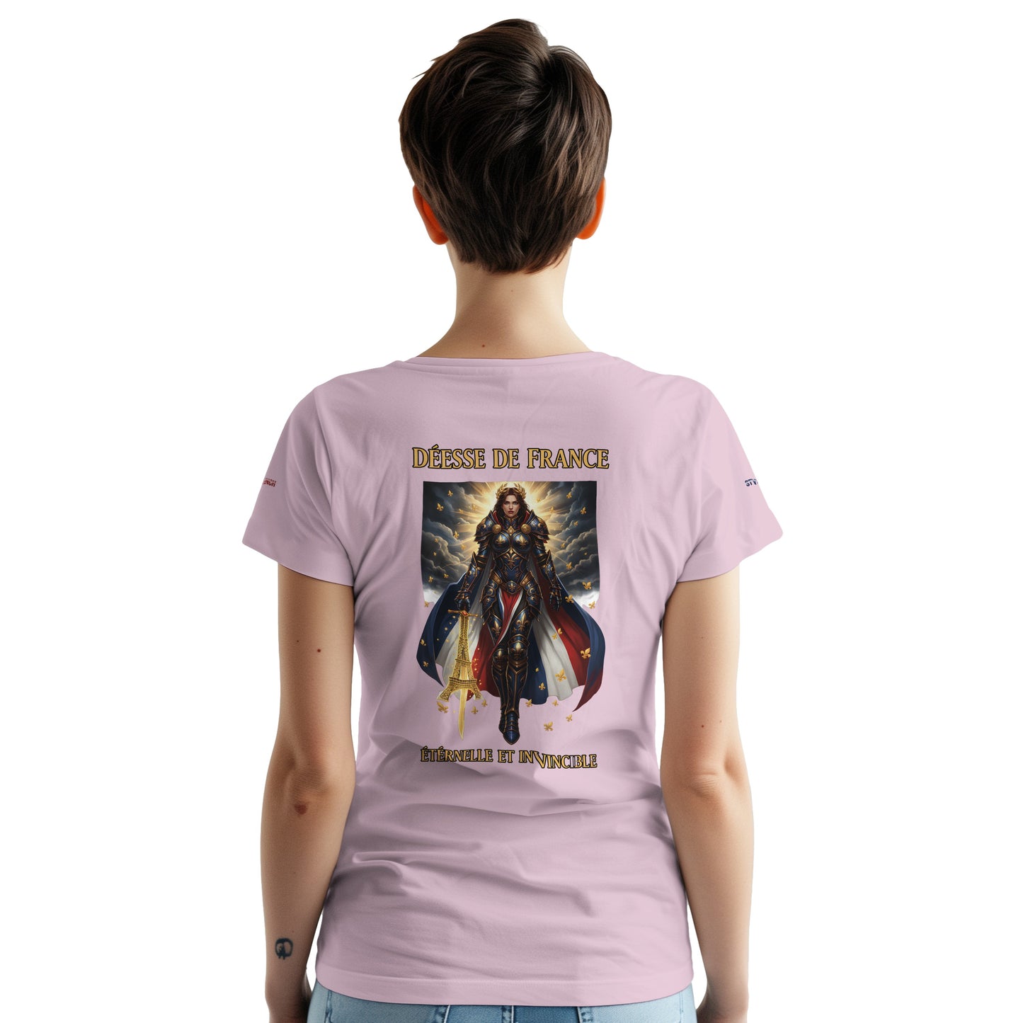 Women's Goddess of France Thick Crewneck T-Shirt | Gildan® 5000