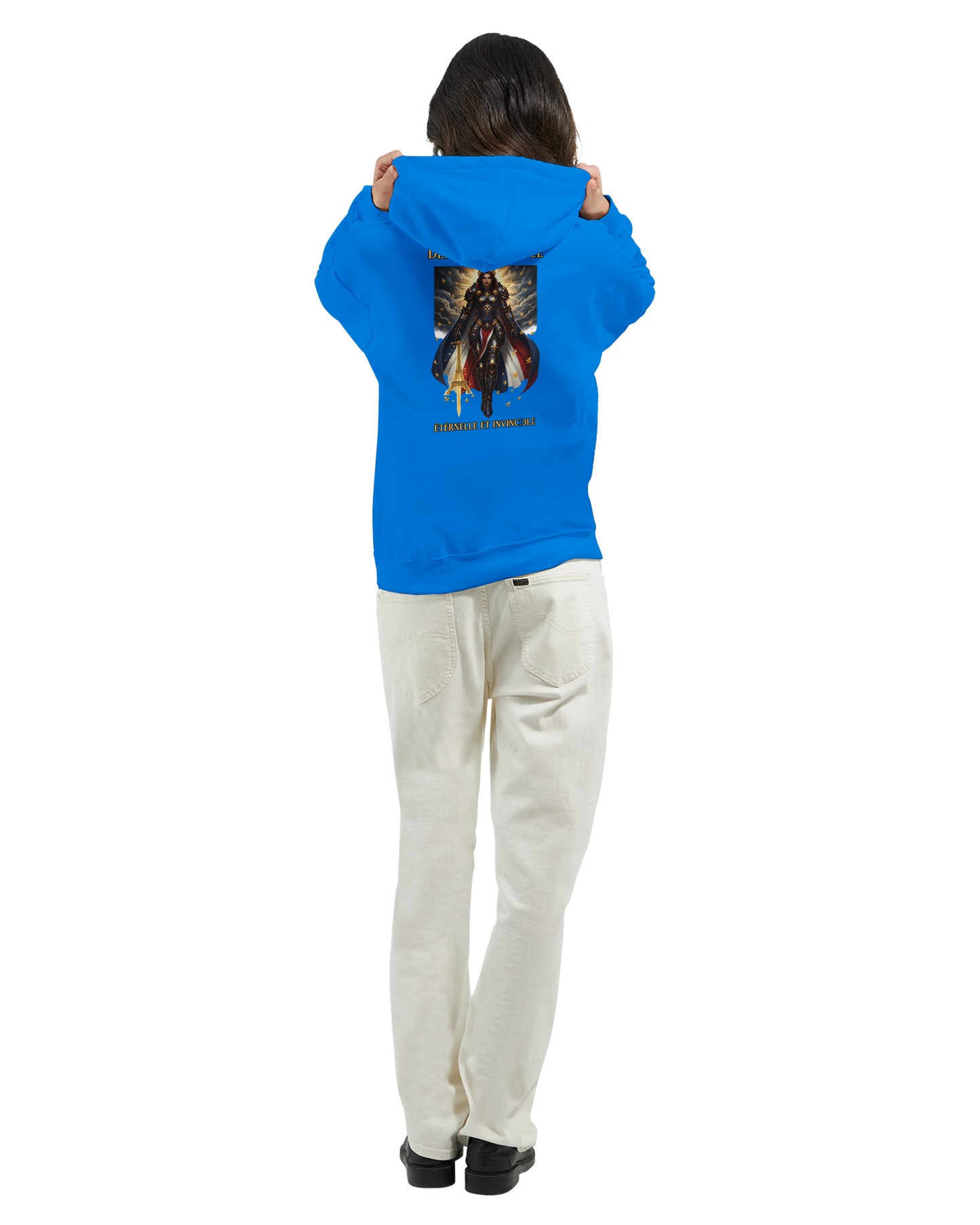 Damen-Kapuzenpullover „French Goddess“ im klassischen French-Stil | Gildan® 18500