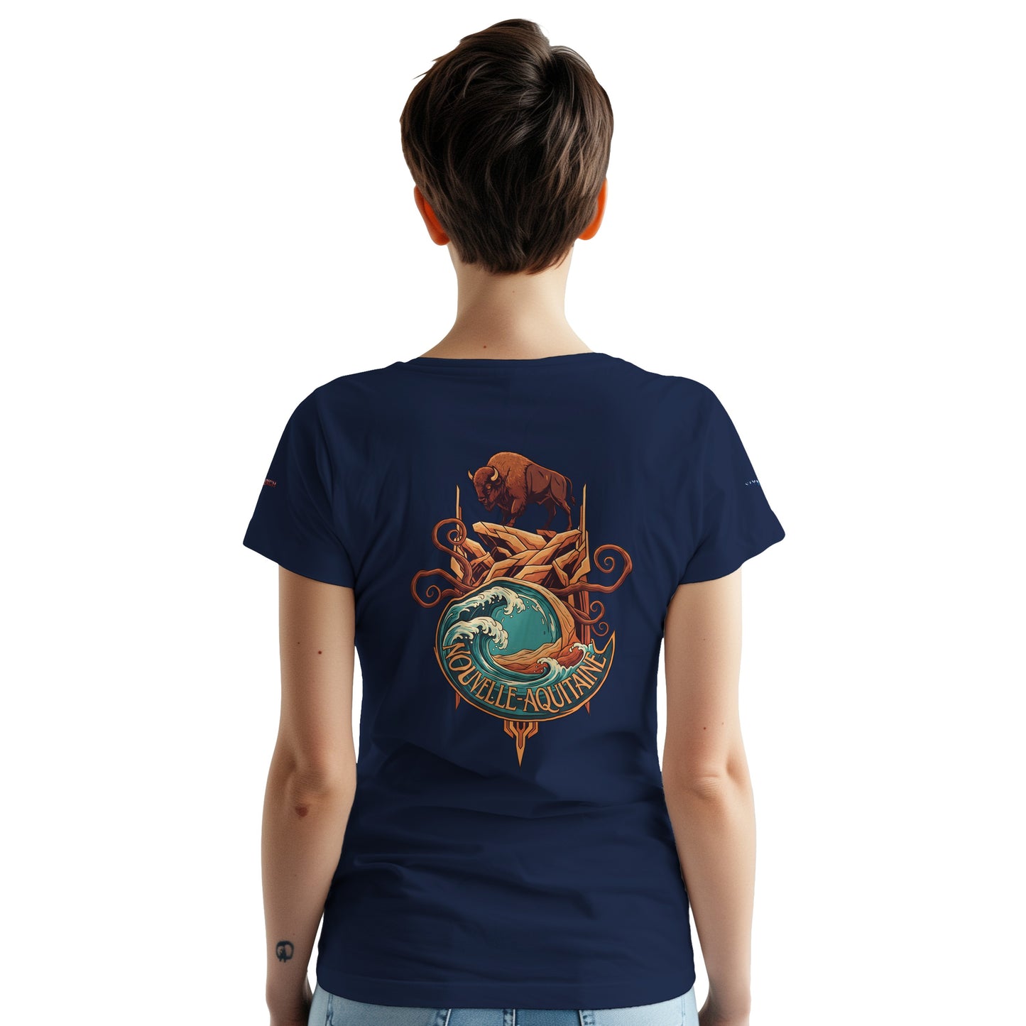T-Shirt Neu-Aquitanien, dick, Rundhalsausschnitt | Gildan® 5000