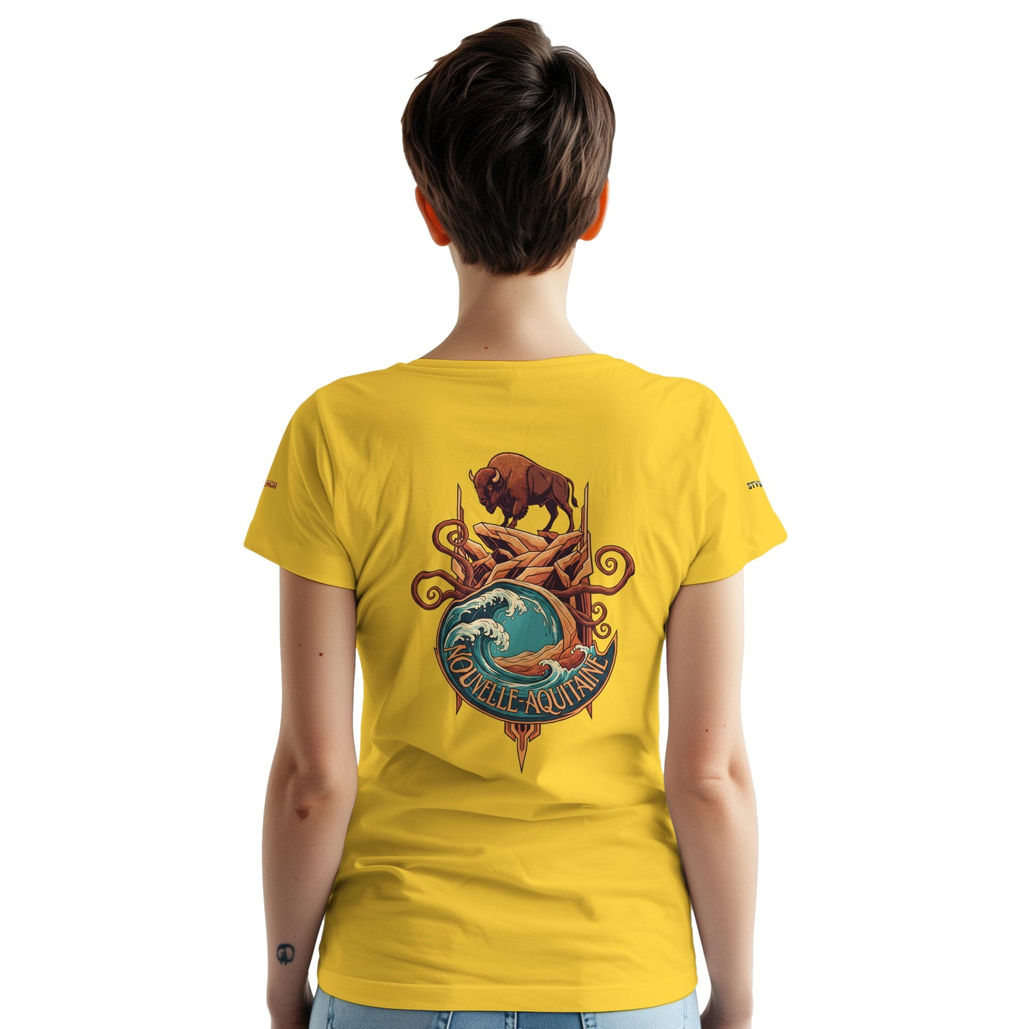 T-Shirt Neu-Aquitanien, dick, Rundhalsausschnitt | Gildan® 5000