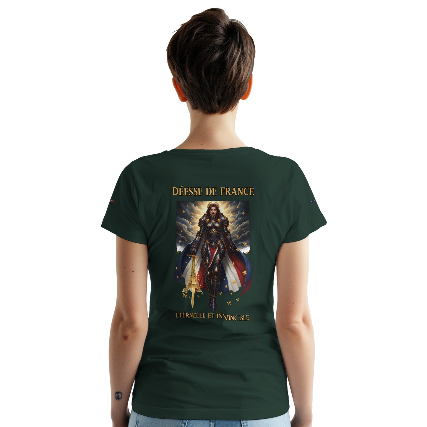 Women's Goddess of France Thick Crewneck T-Shirt | Gildan® 5000