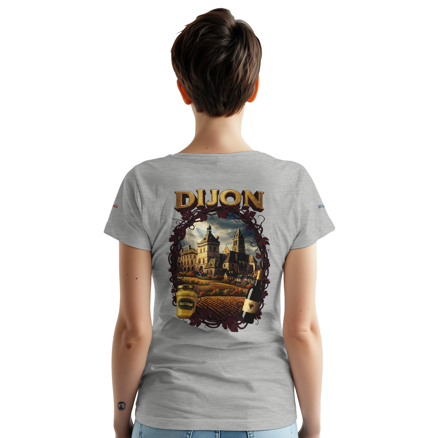 Unisex T-Shirt Dijon Stadt Frankreich dick Rundhals | Gildan® 5000