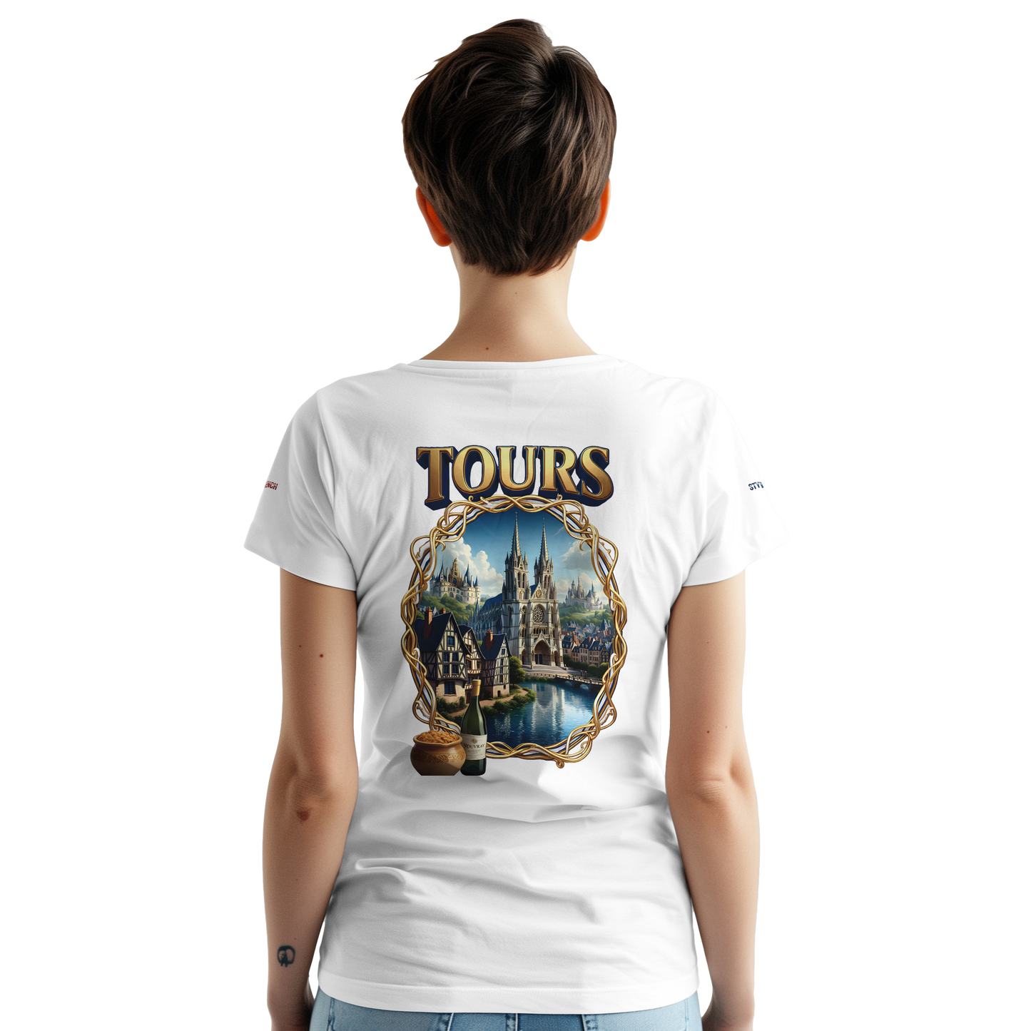 Unisex T-shirt Tours, France, thick crew neck | Gildan® 5000