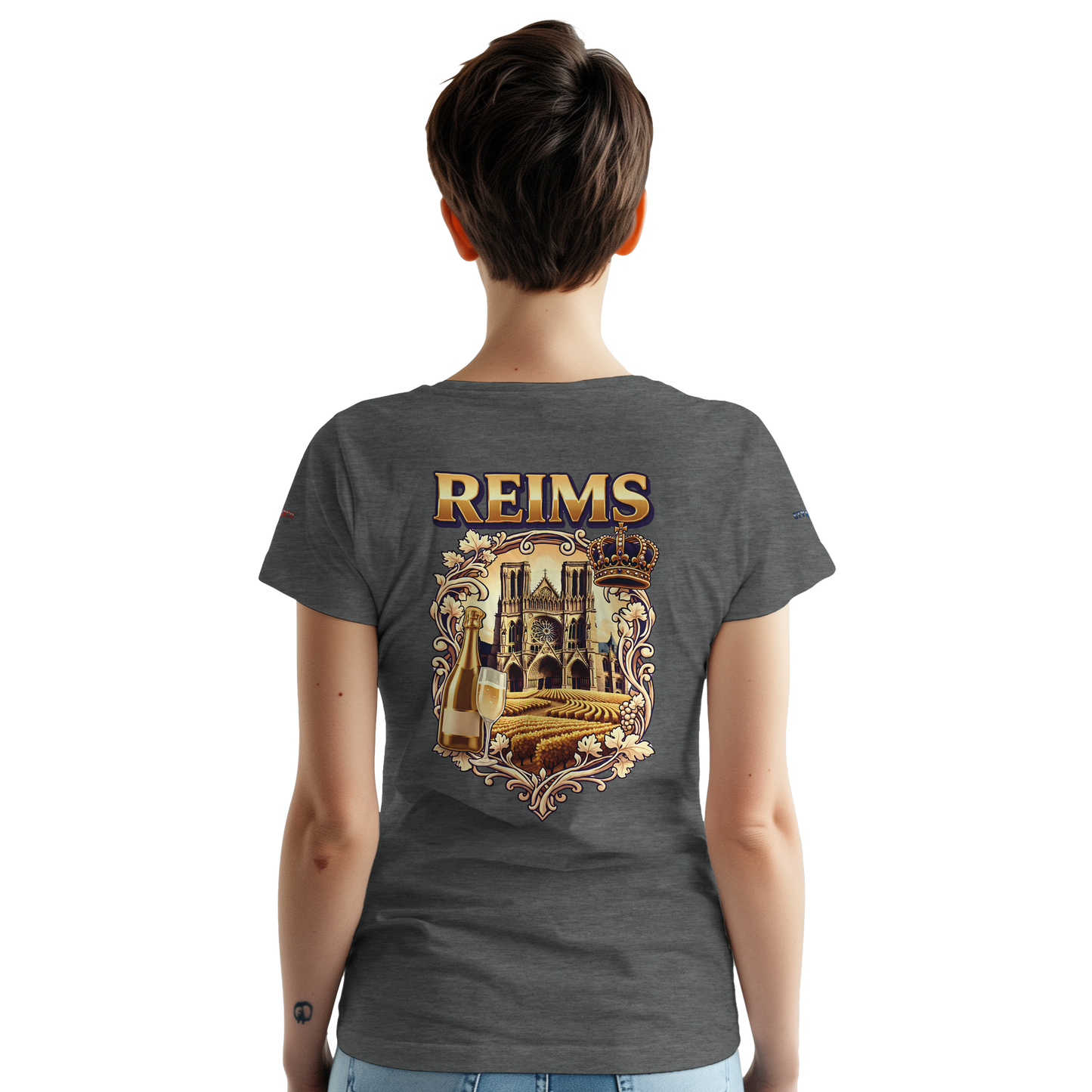 T-shirt Unisexe Reims - Ville de France - Coton Premium