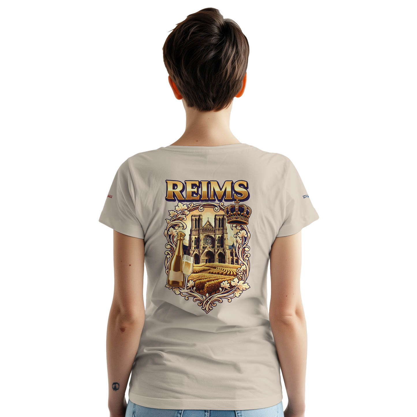 T-shirt Unisexe Reims - Ville de France - Coton Premium
