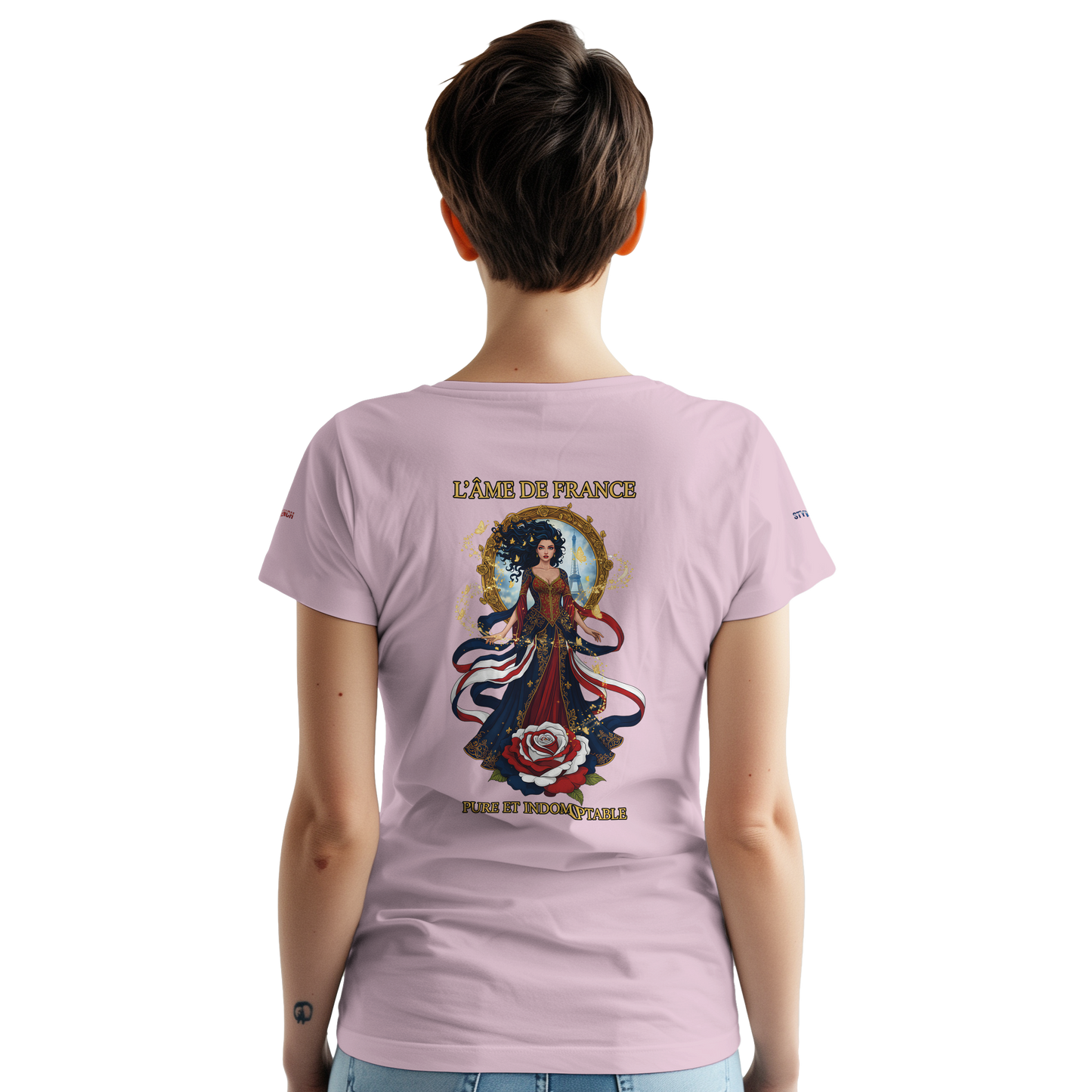Women's T-shirt The Soul of France French Style Heavyweight Crewneck | Gildan® 5000