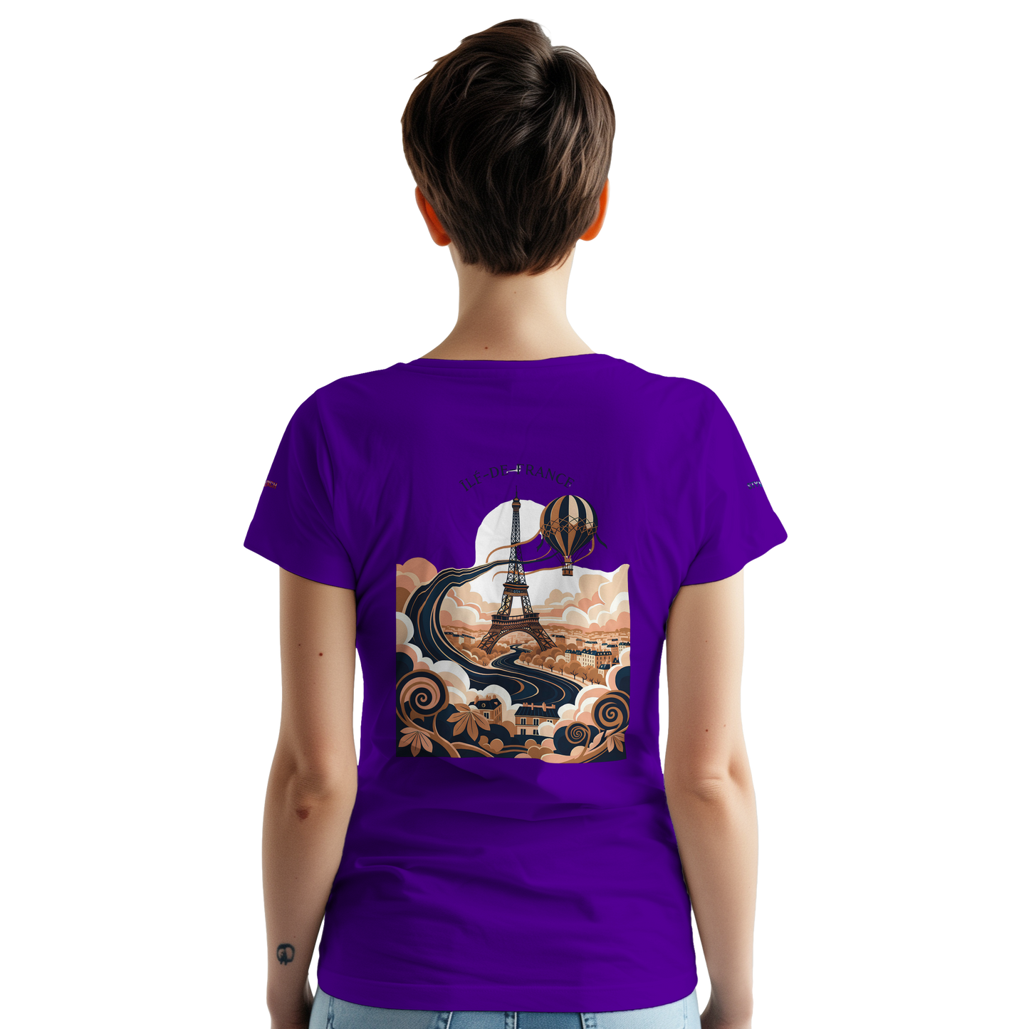 Unisex T-Shirt Île-de-France dick rundhals | Gildan® 5000