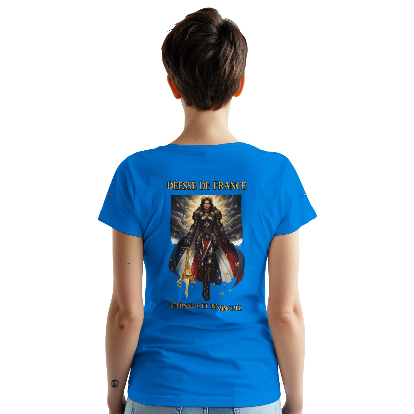 Women's Goddess of France Thick Crewneck T-Shirt | Gildan® 5000