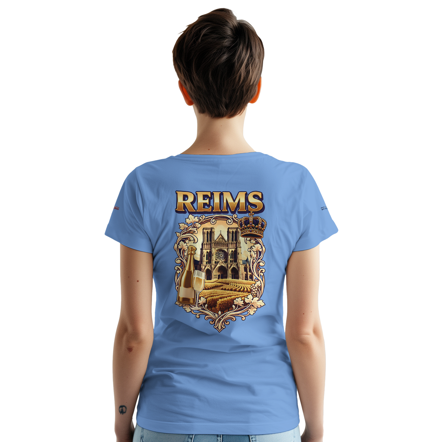 T-shirt Unisexe Reims - Ville de France - Coton Premium