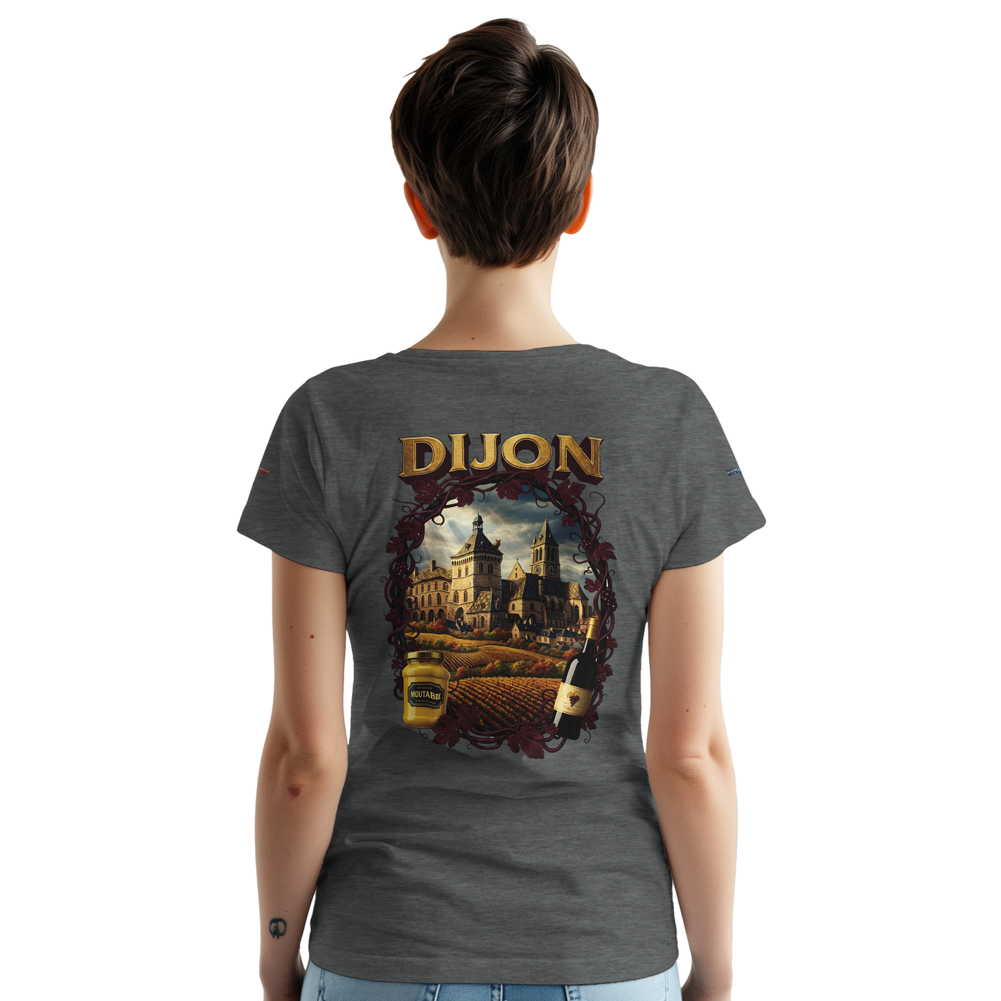 Unisex T-Shirt Dijon Stadt Frankreich dick Rundhals | Gildan® 5000