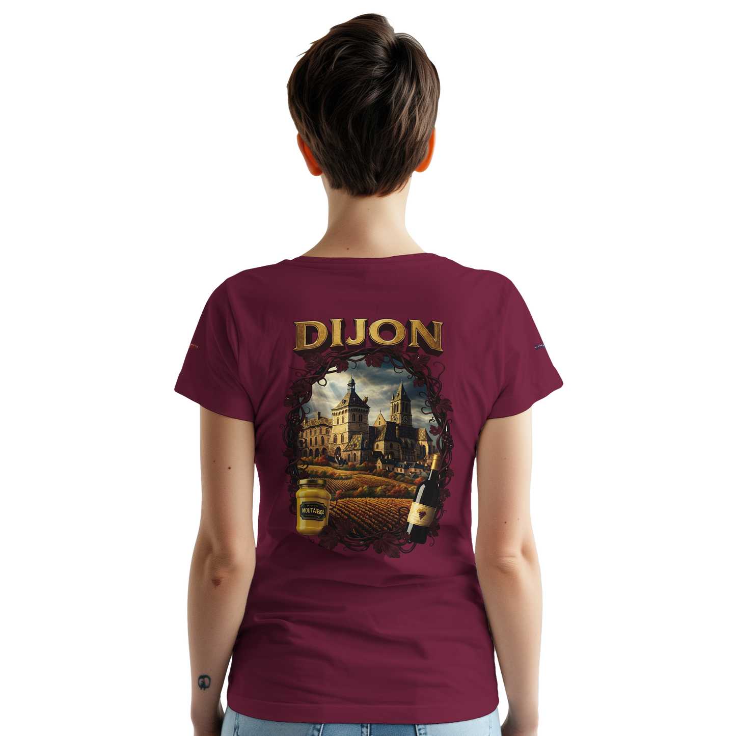 Unisex T-Shirt Dijon Stadt Frankreich dick Rundhals | Gildan® 5000