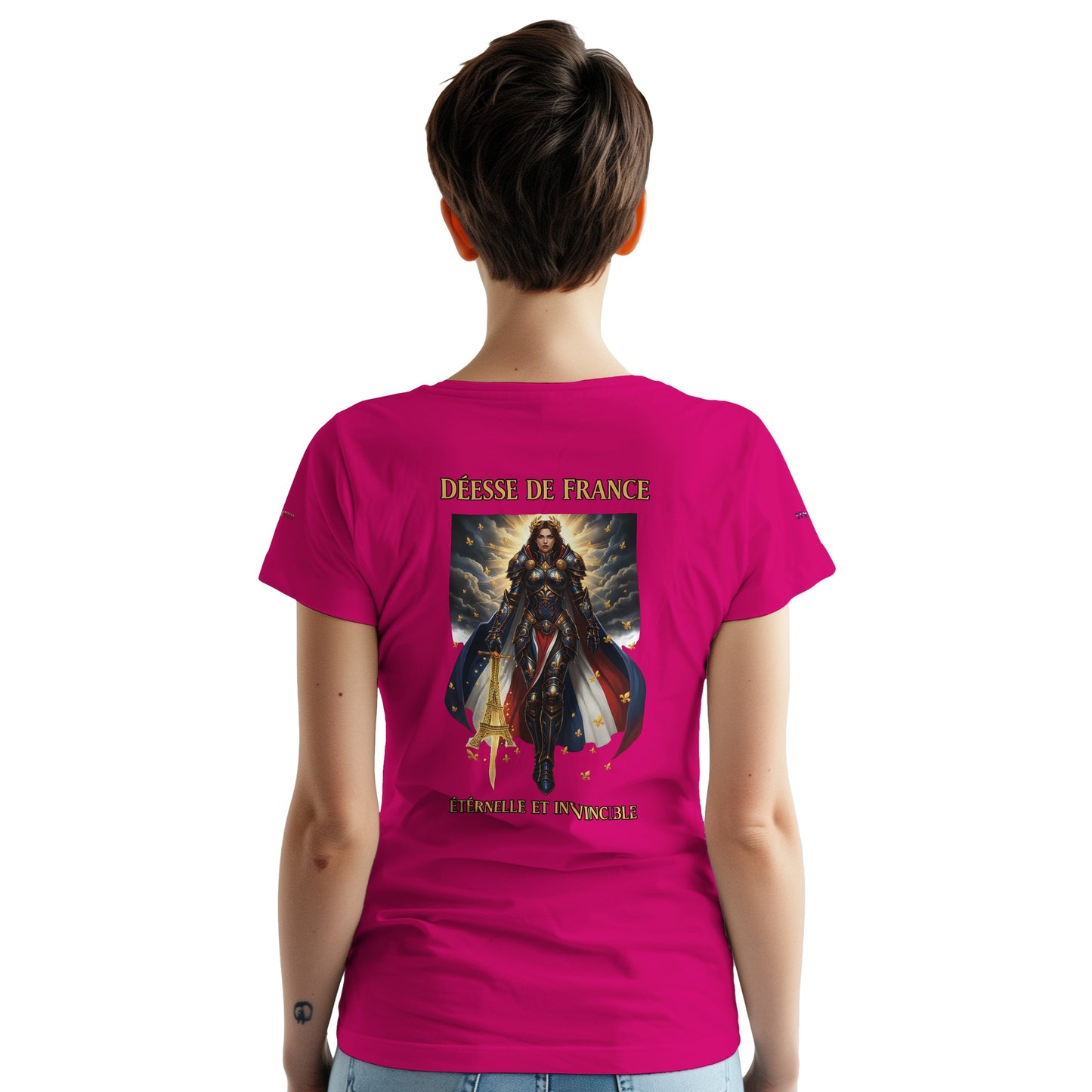 Women's Goddess of France Thick Crewneck T-Shirt | Gildan® 5000