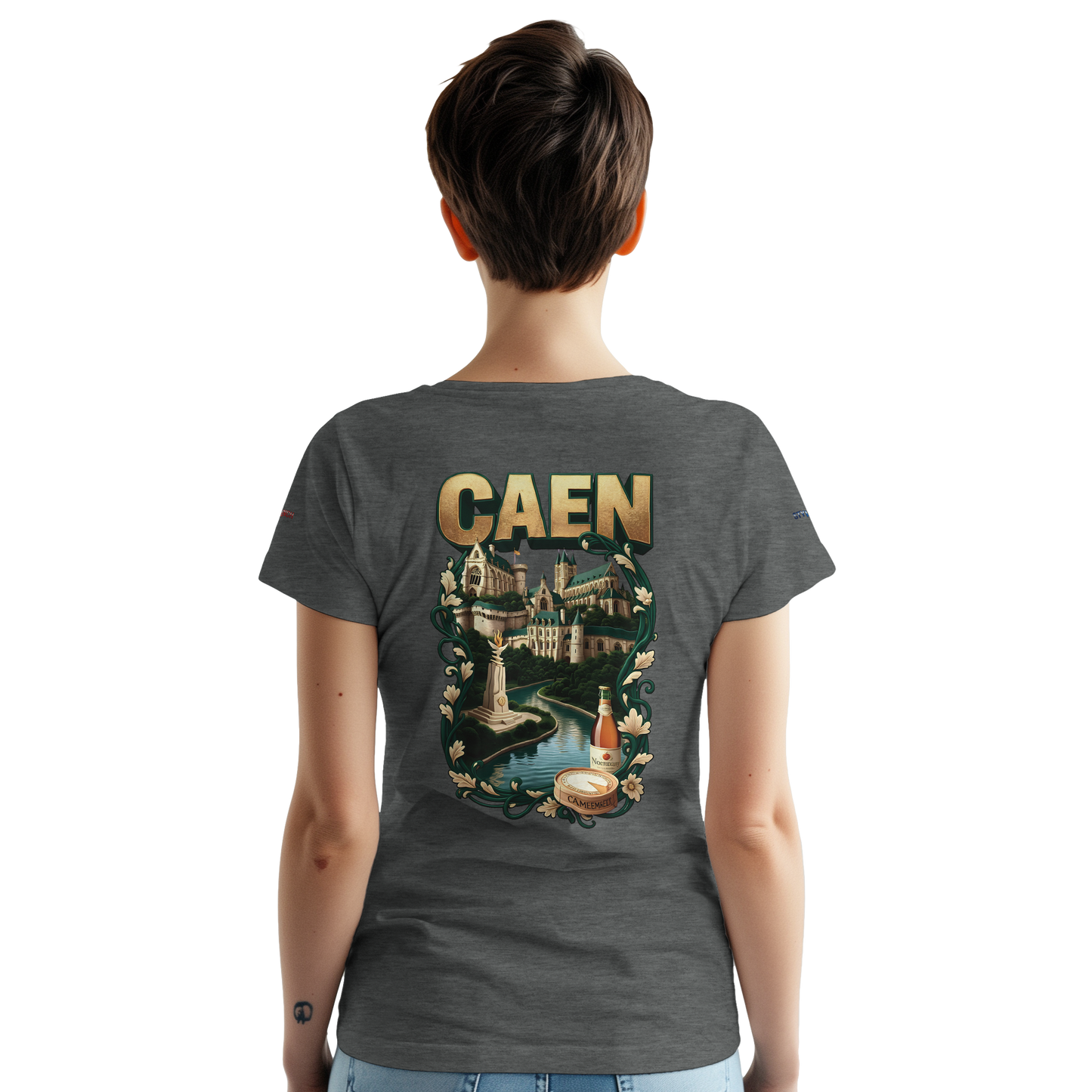 Unisex-T-Shirt Caen Stadt in Frankreich | Gildan® 5000