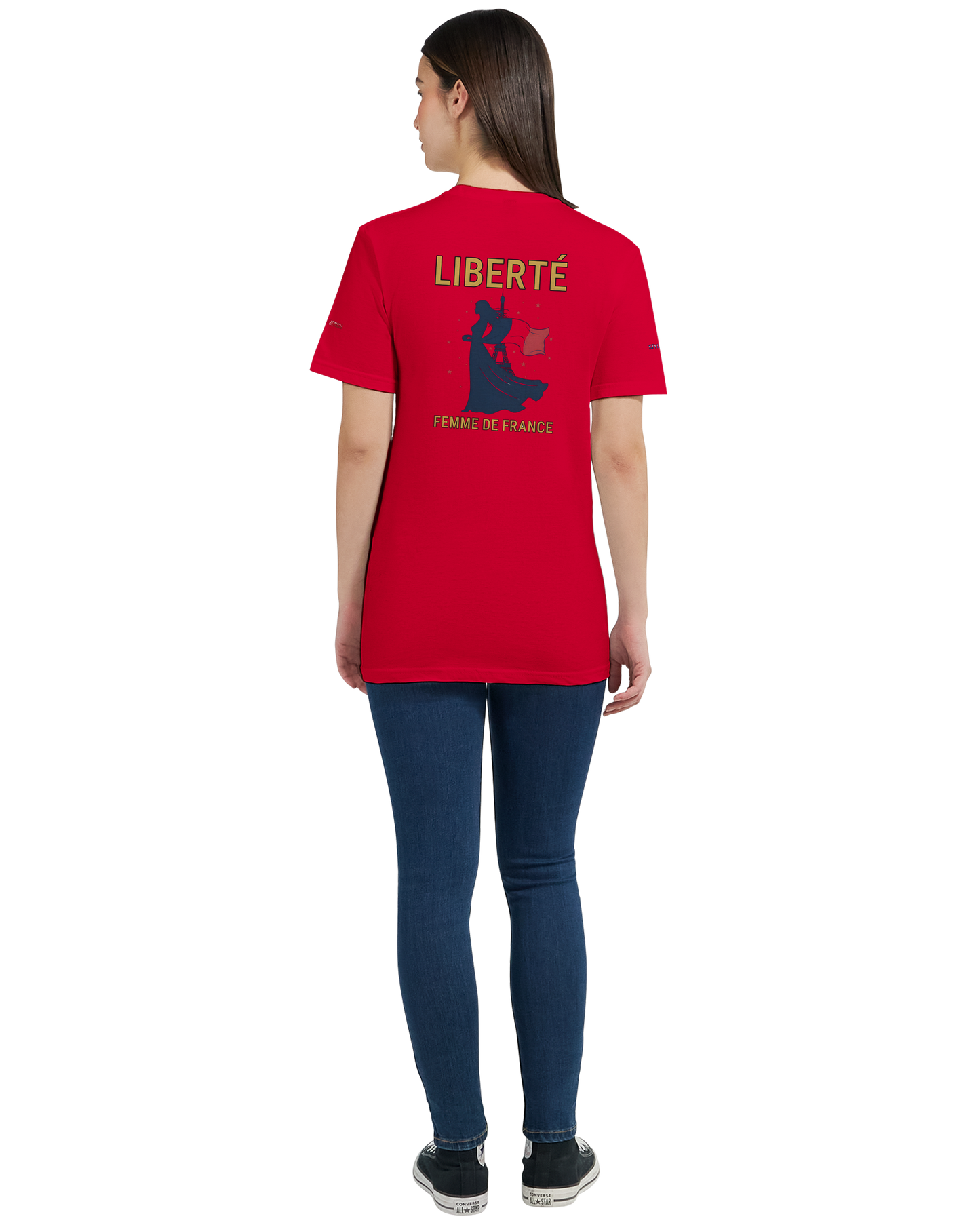 T-Shirt Freiheit Damen französischer Stil klassischer Rundhalsausschnitt | Gildan® 64000L