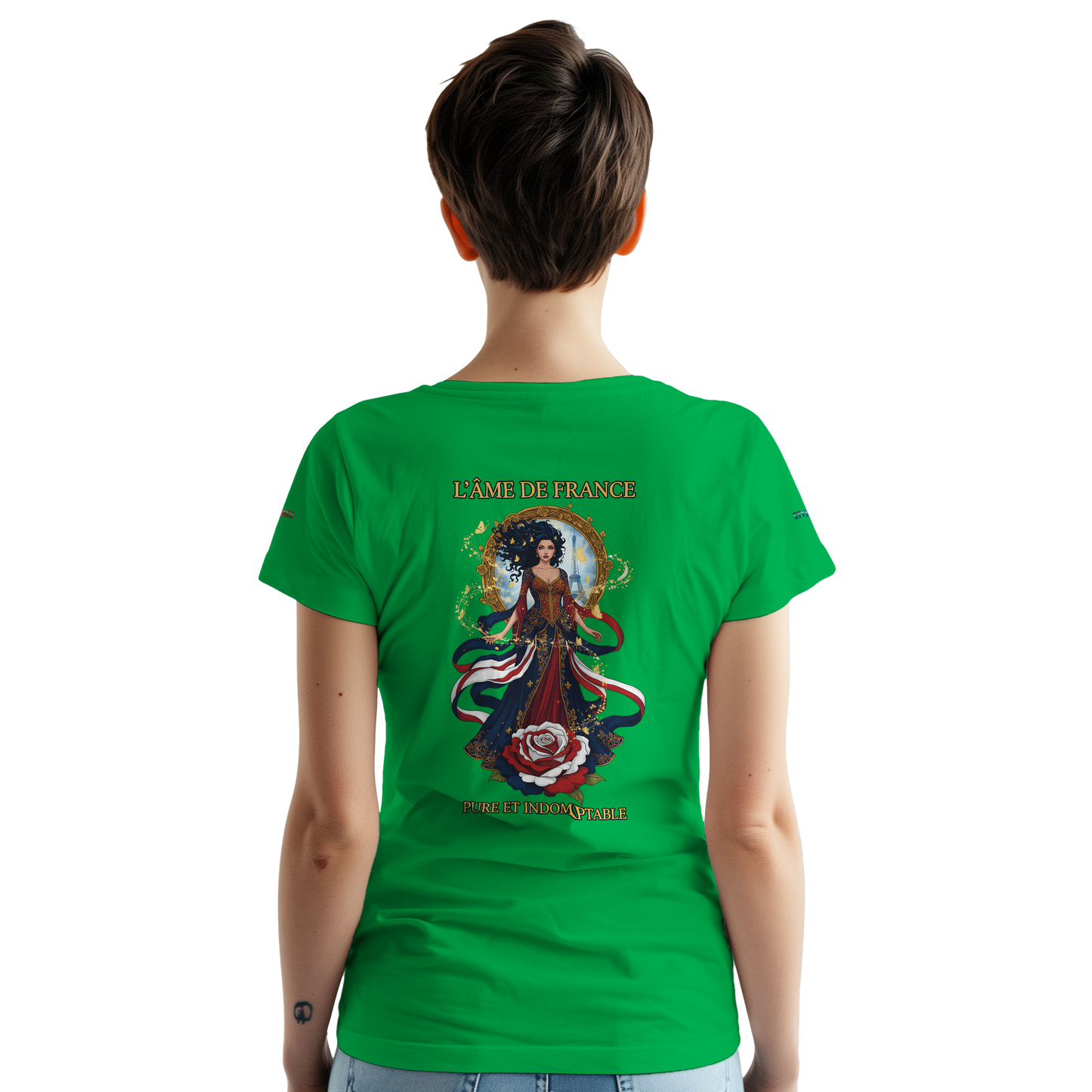Women's T-shirt The Soul of France French Style Heavyweight Crewneck | Gildan® 5000