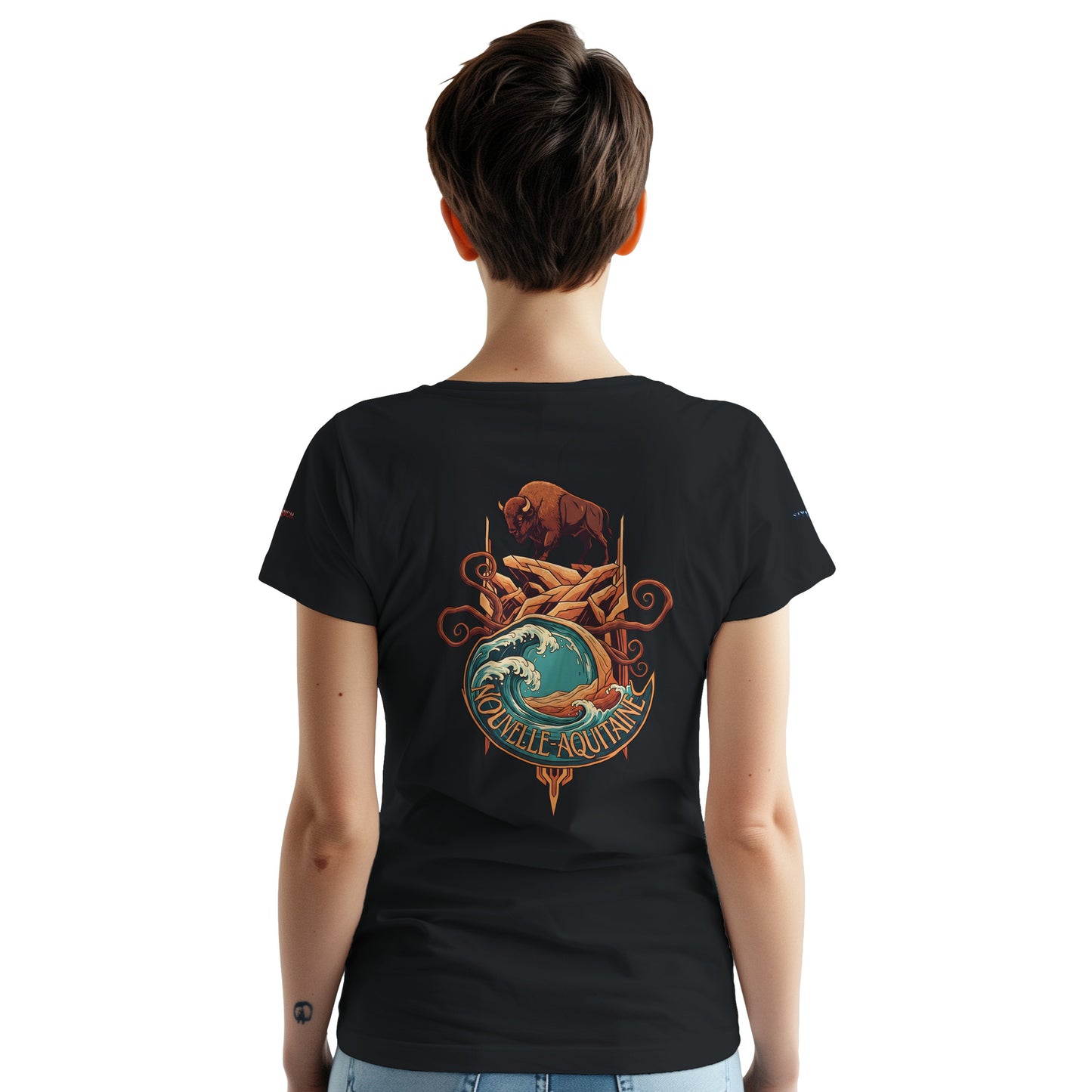 T-Shirt Neu-Aquitanien, dick, Rundhalsausschnitt | Gildan® 5000