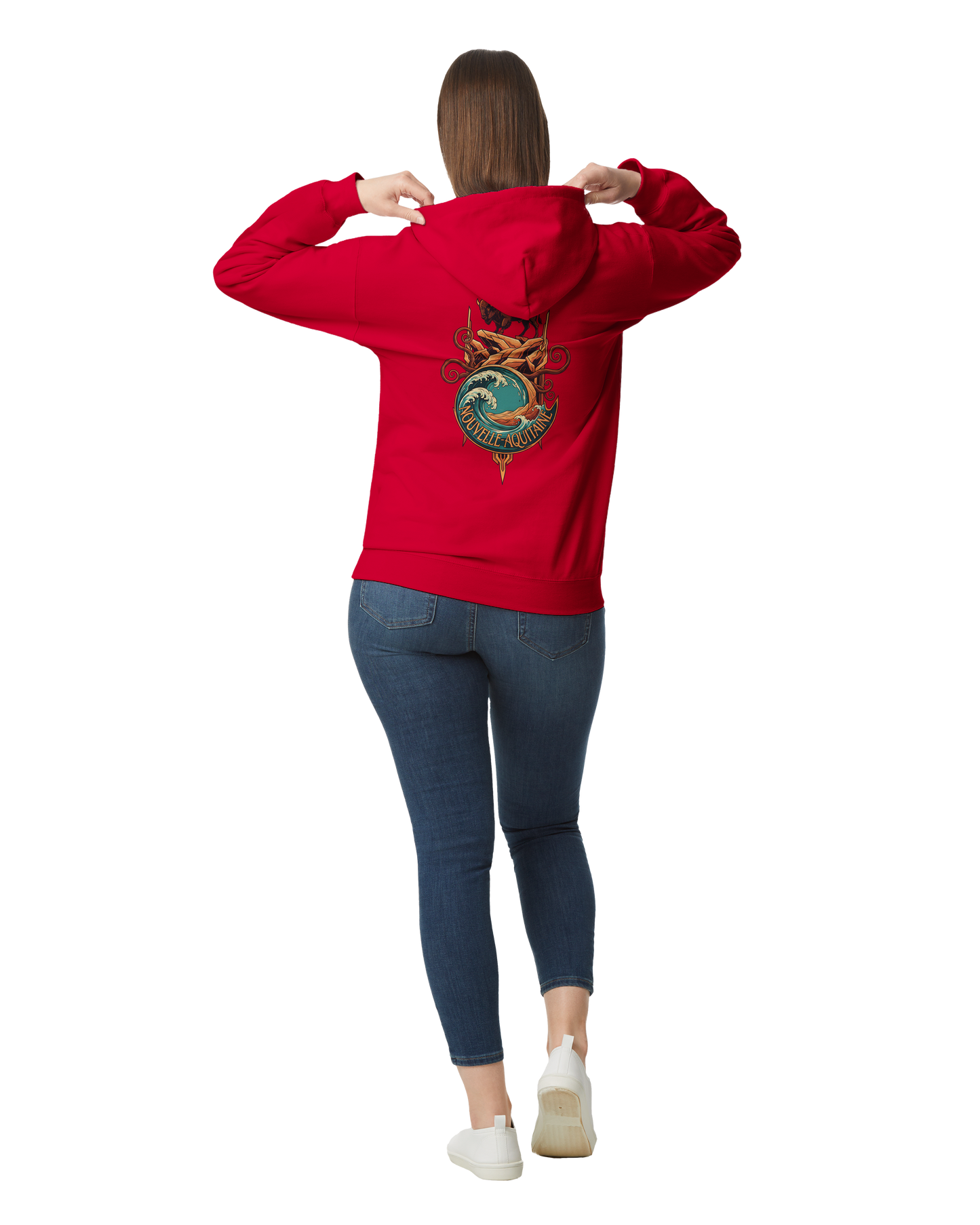 Gildan SF500 Adult New Aquitaine Medium Fleece Hoodie