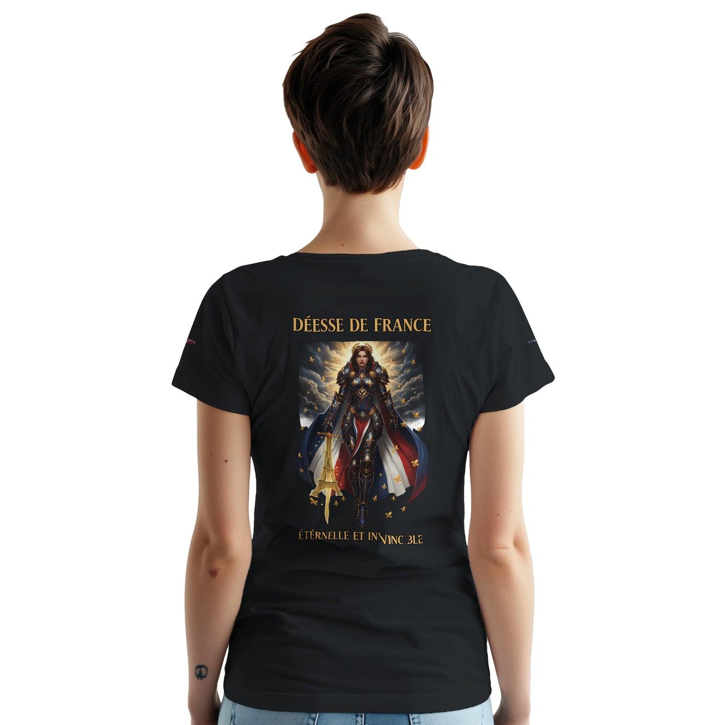 Women's Goddess of France Thick Crewneck T-Shirt | Gildan® 5000