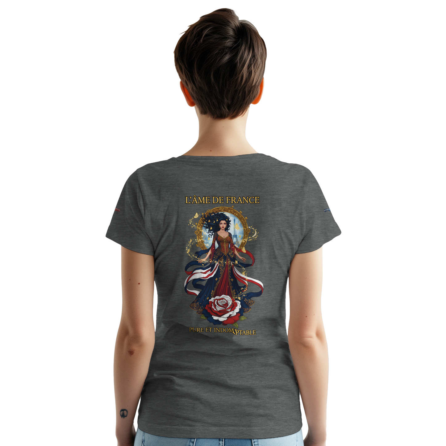 Women's T-shirt The Soul of France French Style Heavyweight Crewneck | Gildan® 5000