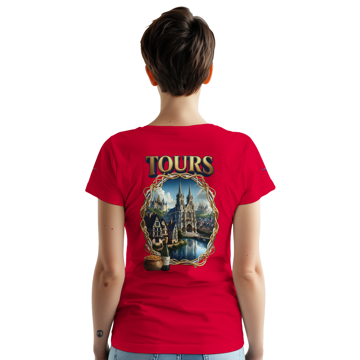 Unisex T-shirt Tours, France, thick crew neck | Gildan® 5000