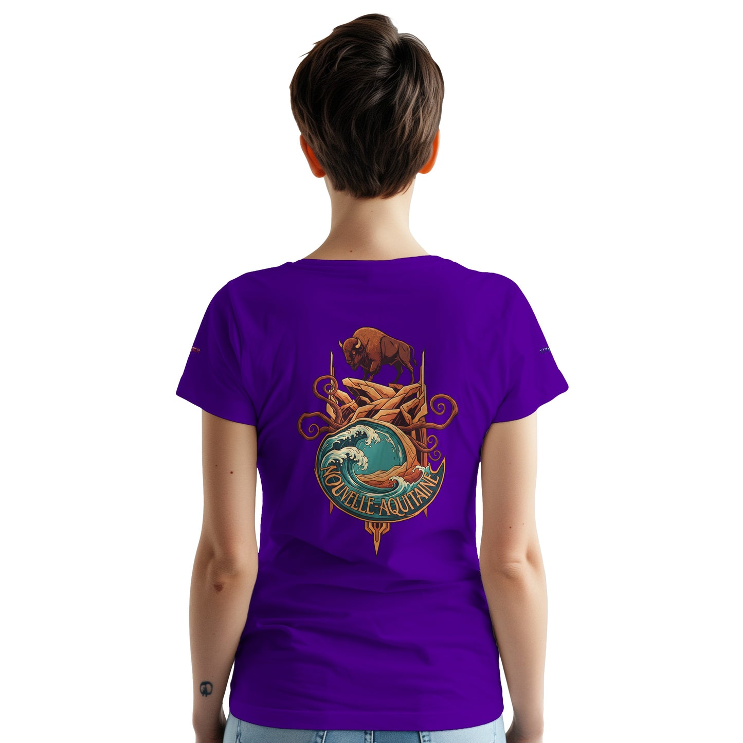 T-Shirt Neu-Aquitanien, dick, Rundhalsausschnitt | Gildan® 5000