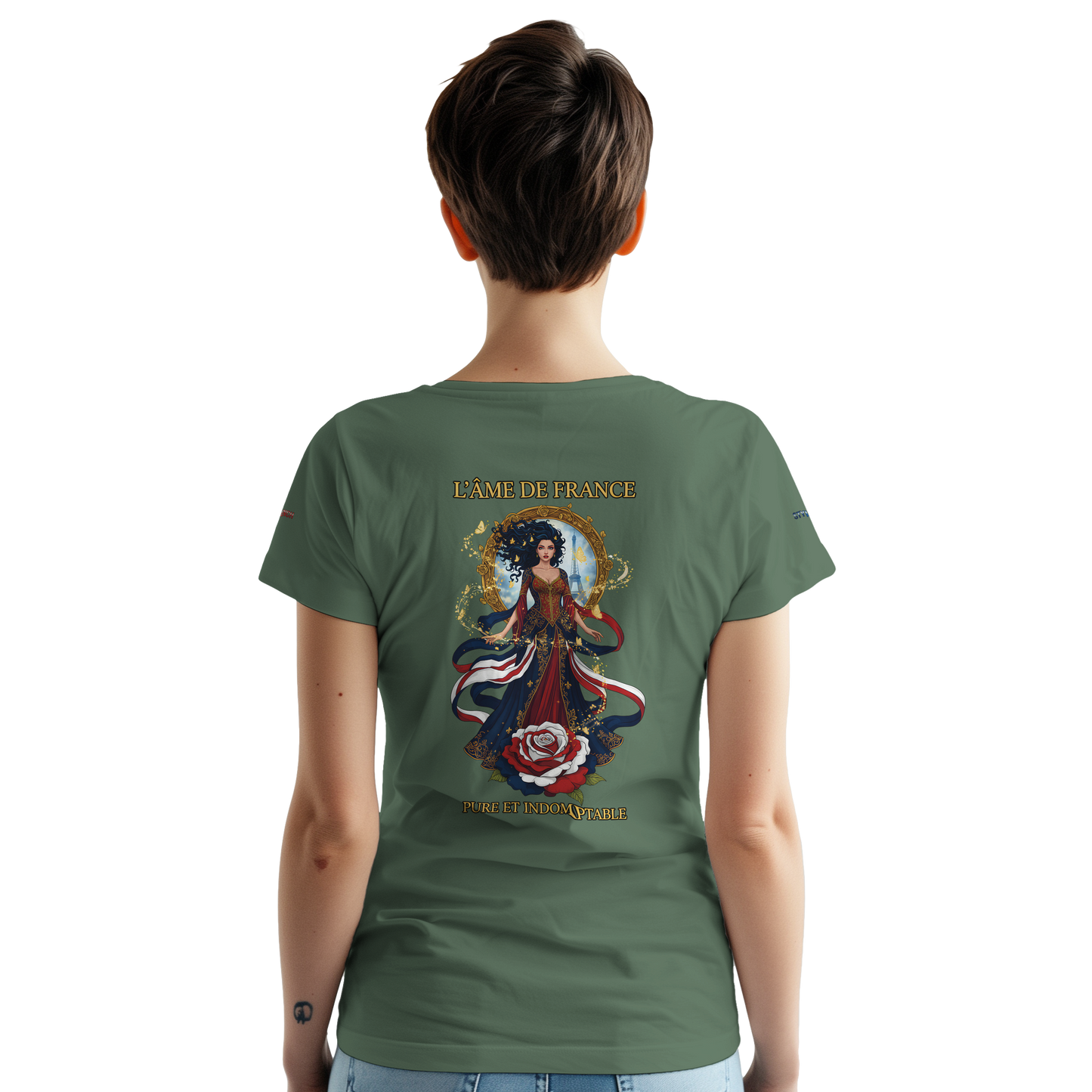 Women's T-shirt The Soul of France French Style Heavyweight Crewneck | Gildan® 5000