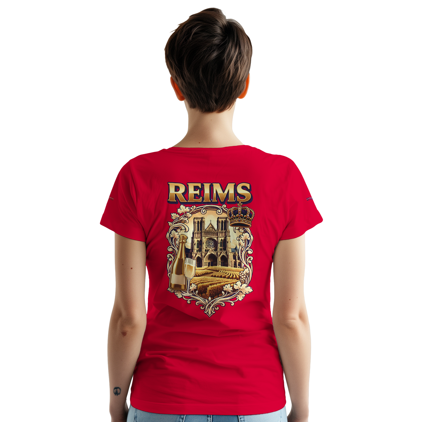 T-shirt Unisexe Reims - Ville de France - Coton Premium