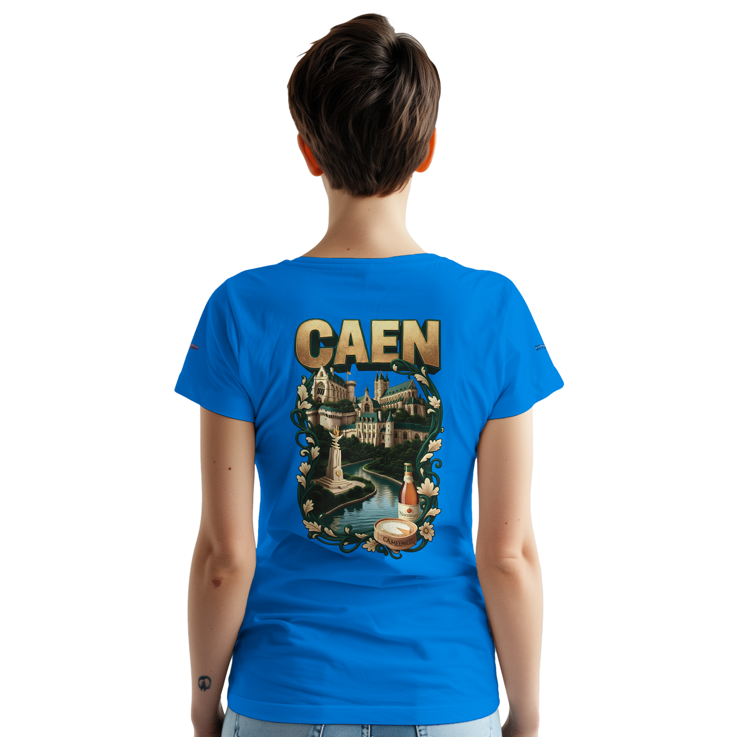 Unisex-T-Shirt Caen Stadt in Frankreich | Gildan® 5000