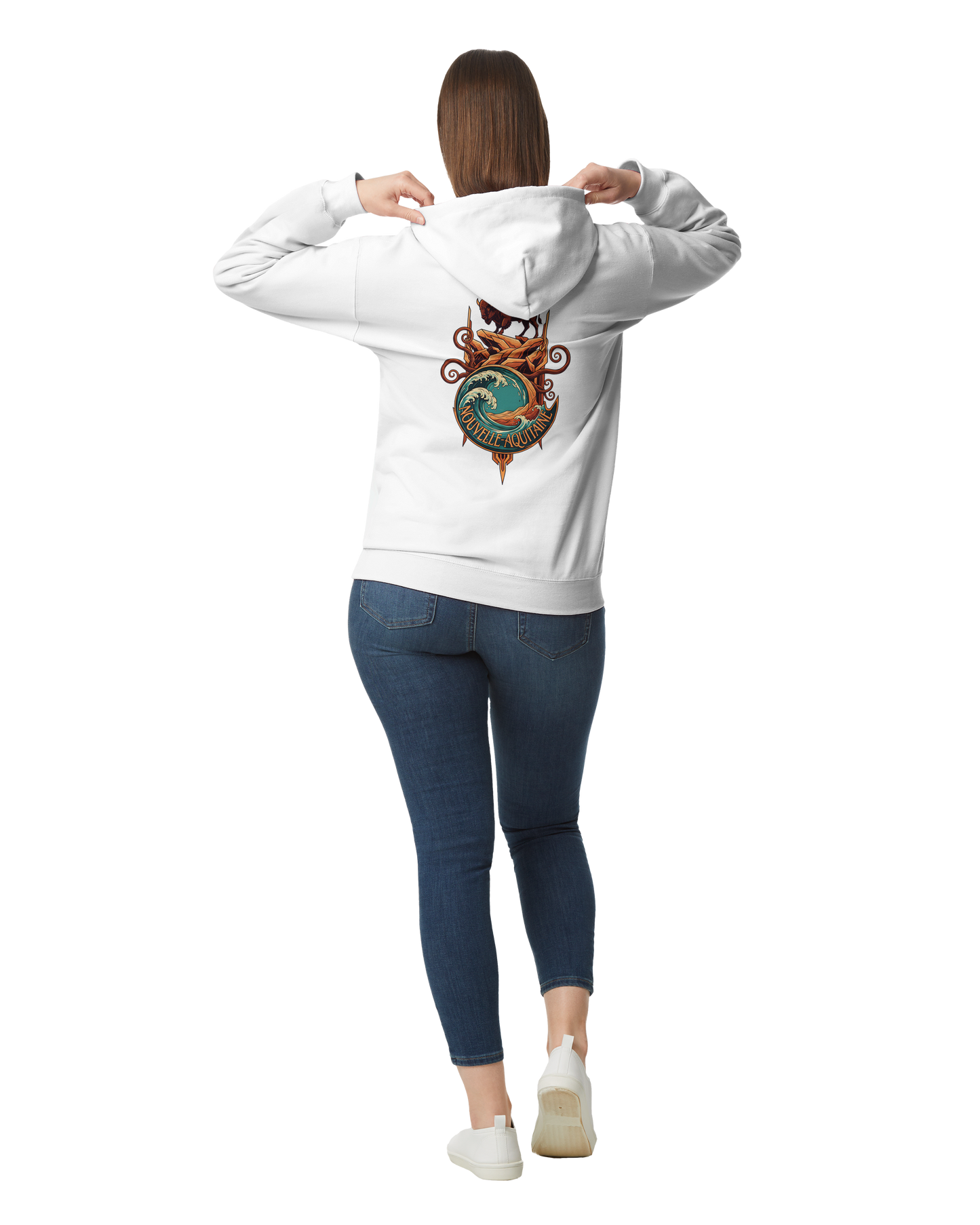 Gildan SF500 Adult New Aquitaine Medium Fleece Hoodie