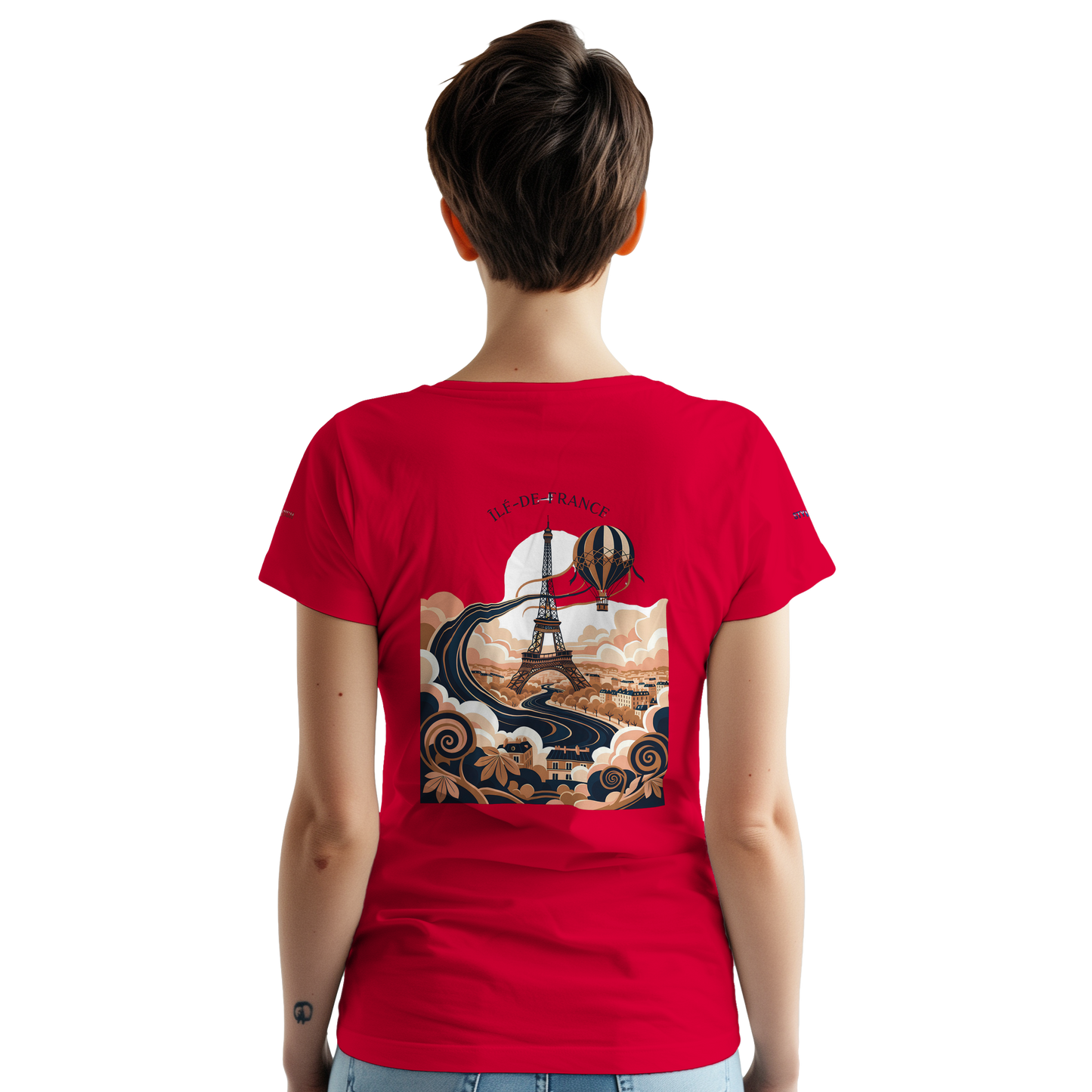 Unisex T-Shirt Île-de-France dick rundhals | Gildan® 5000