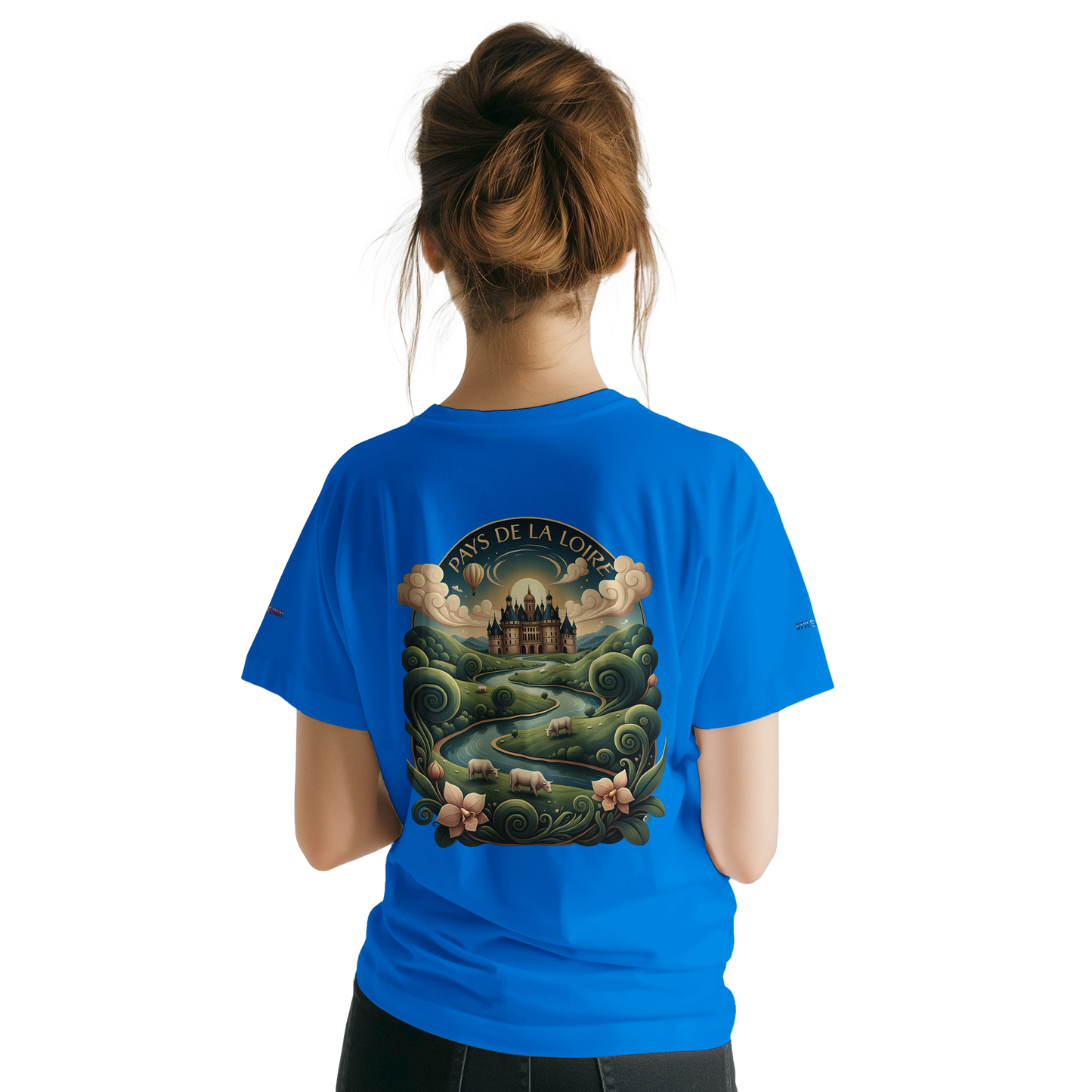 Unisex T-Shirt Pays de la Loire klassischer Rundhalsausschnitt | Gildan® 64000