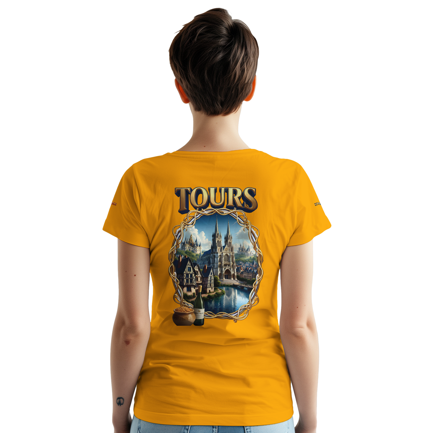 Unisex T-shirt Tours, France, thick crew neck | Gildan® 5000