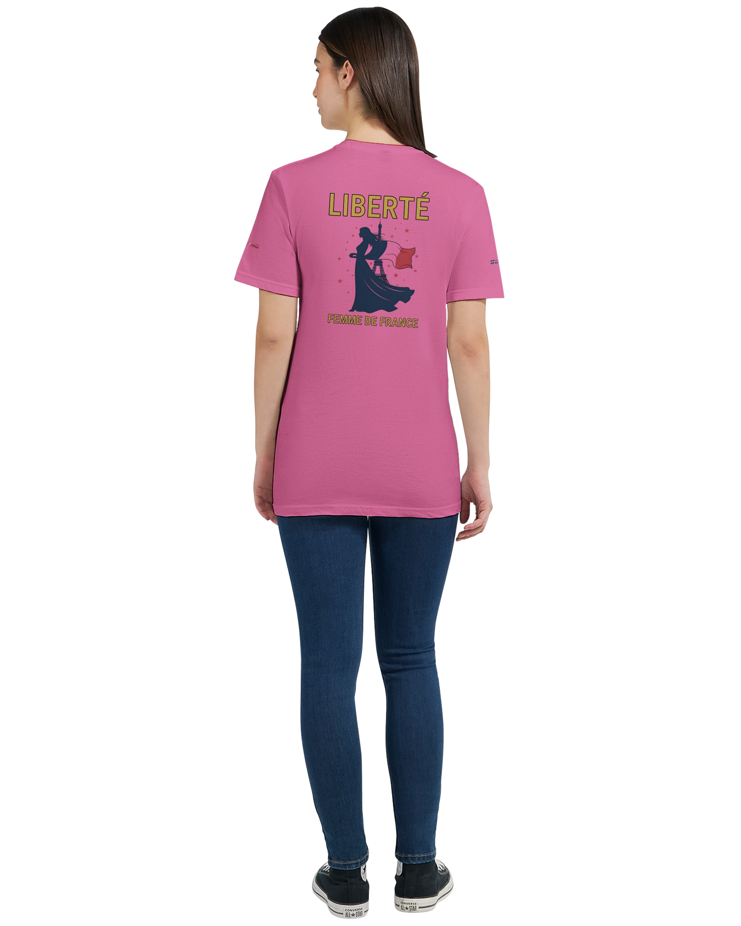 T-Shirt Freiheit Damen französischer Stil klassischer Rundhalsausschnitt | Gildan® 64000L