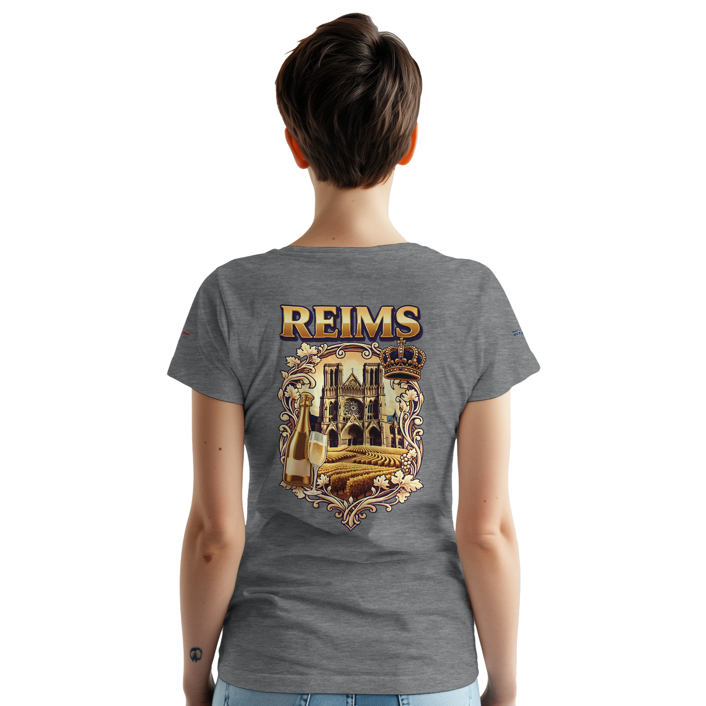 T-shirt Unisexe Reims - Ville de France - Coton Premium