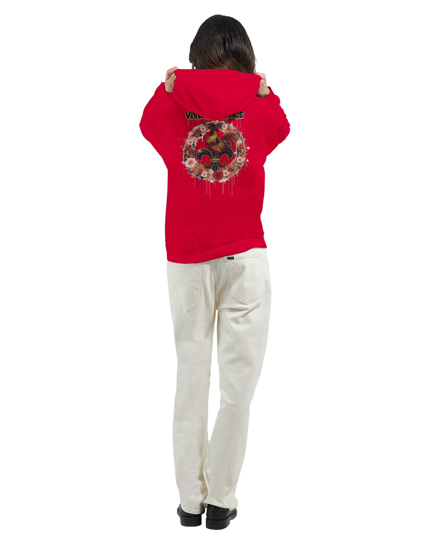 Kapuzenpullover Es lebe Frankreich klassischer Stil für Damen | Gildan® 18500