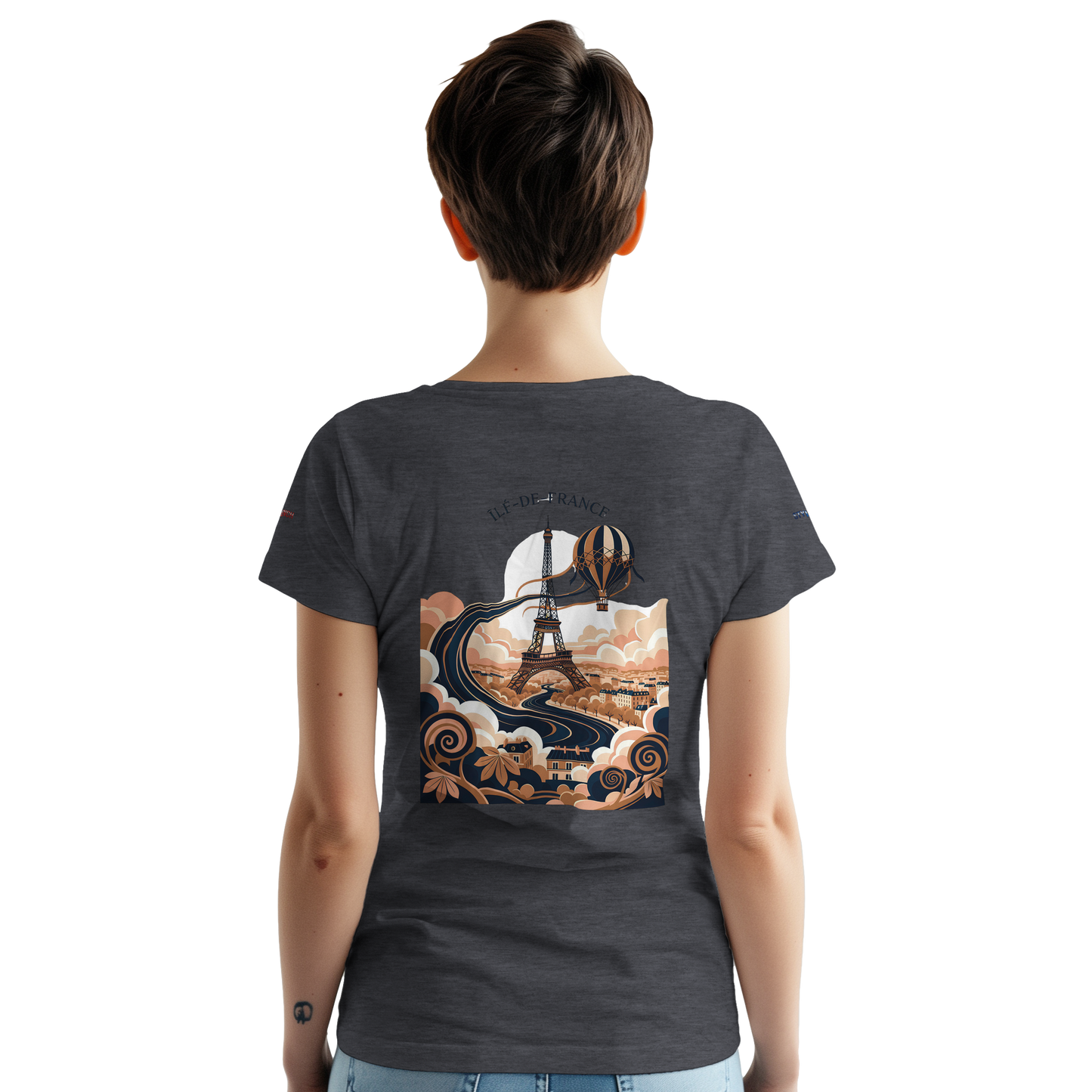 Unisex T-Shirt Île-de-France dick rundhals | Gildan® 5000