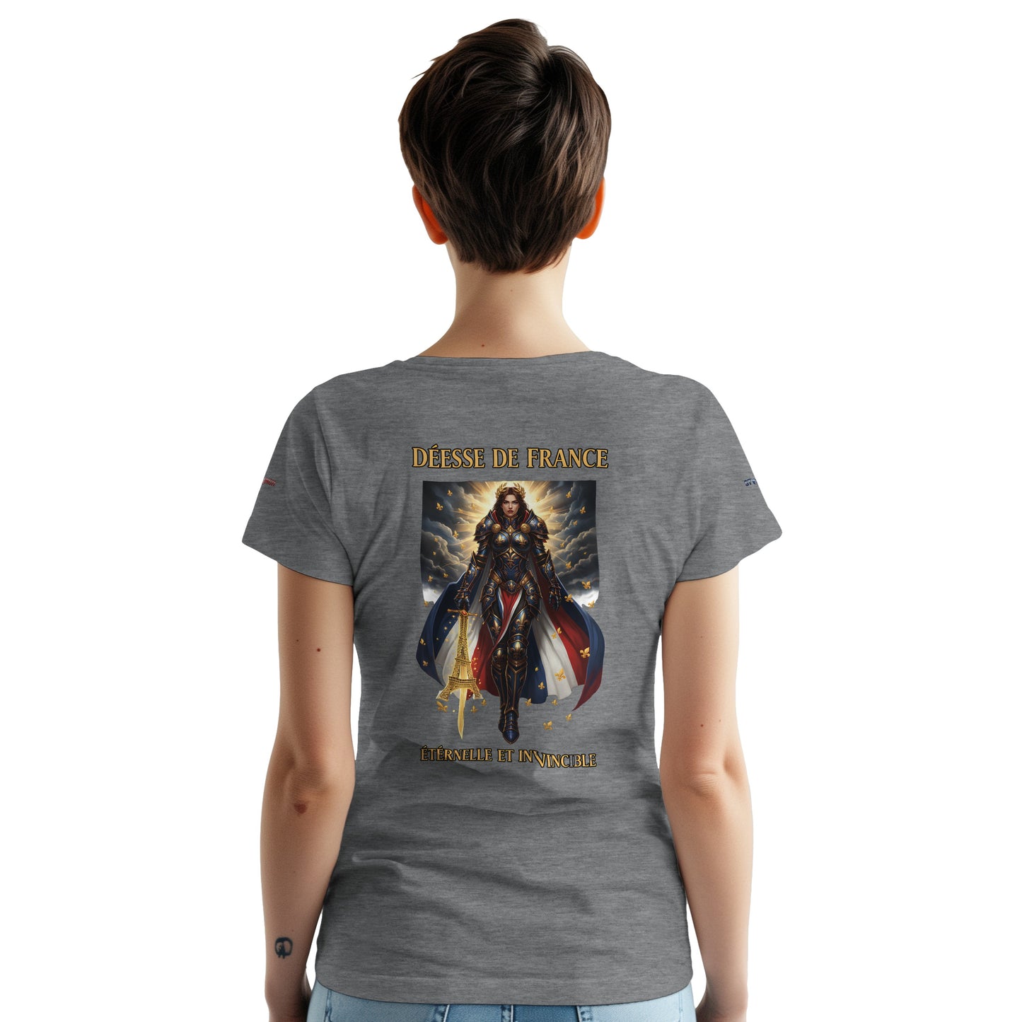 Women's Goddess of France Thick Crewneck T-Shirt | Gildan® 5000
