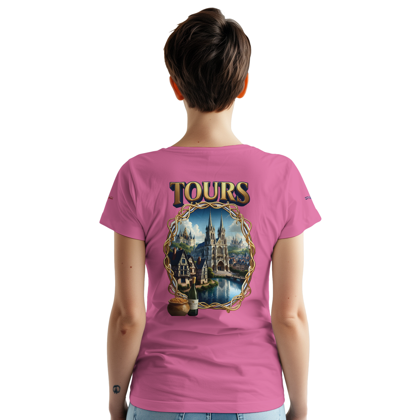 Unisex T-shirt Tours, France, thick crew neck | Gildan® 5000