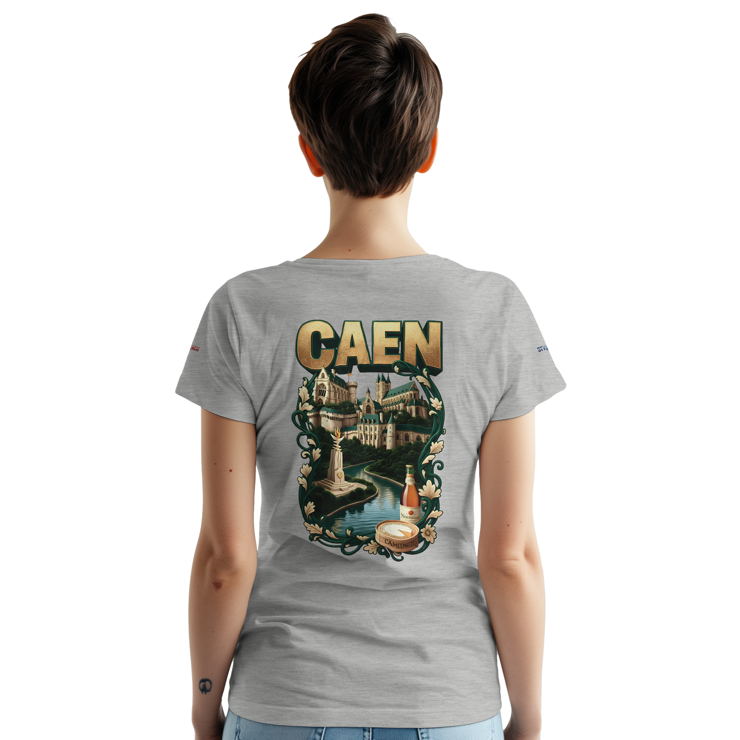 Unisex-T-Shirt Caen Stadt in Frankreich | Gildan® 5000