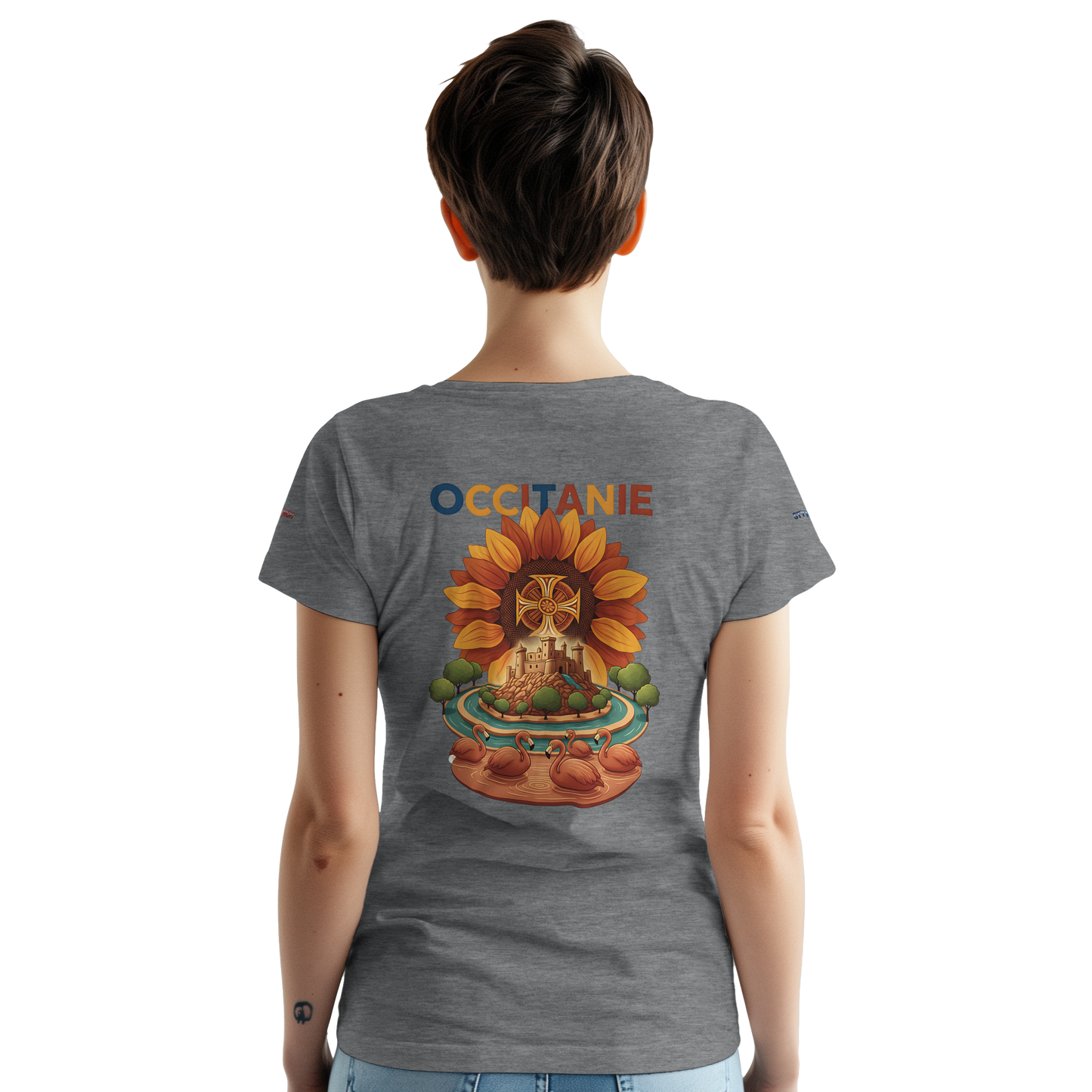 Unisex Occitania T-Shirt, dick, Rundhalsausschnitt | Gildan® 5000