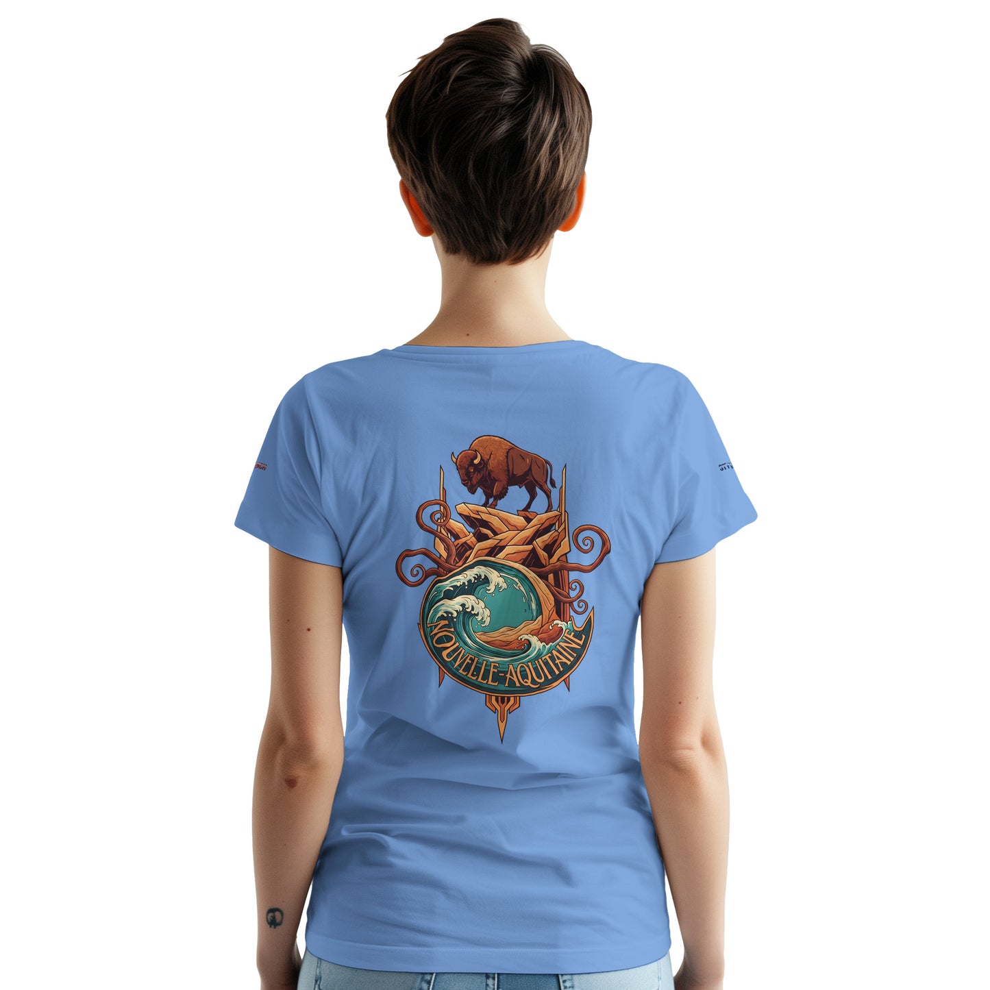 T-Shirt Neu-Aquitanien, dick, Rundhalsausschnitt | Gildan® 5000