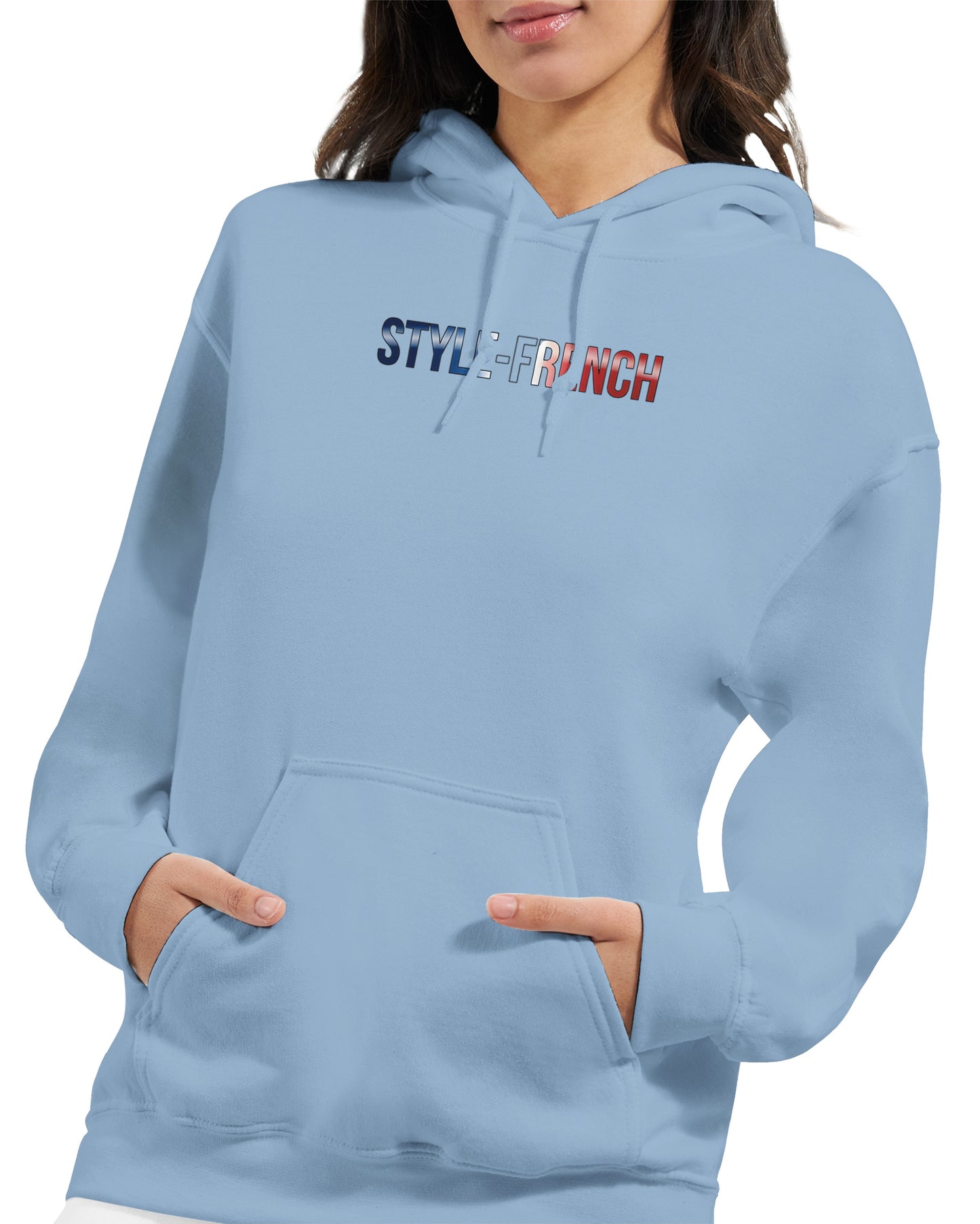 Kapuzenpullover Es lebe Frankreich klassischer Stil für Damen | Gildan® 18500
