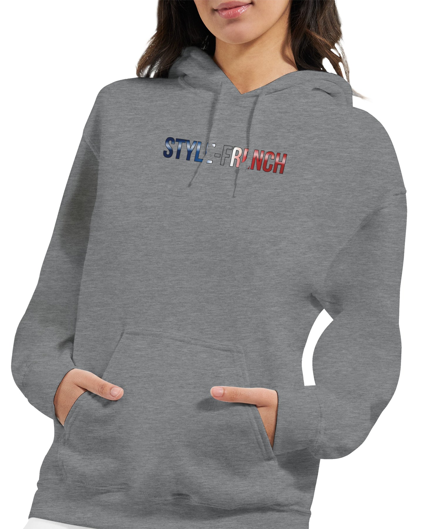 Kapuzenpullover Es lebe Frankreich klassischer Stil für Damen | Gildan® 18500