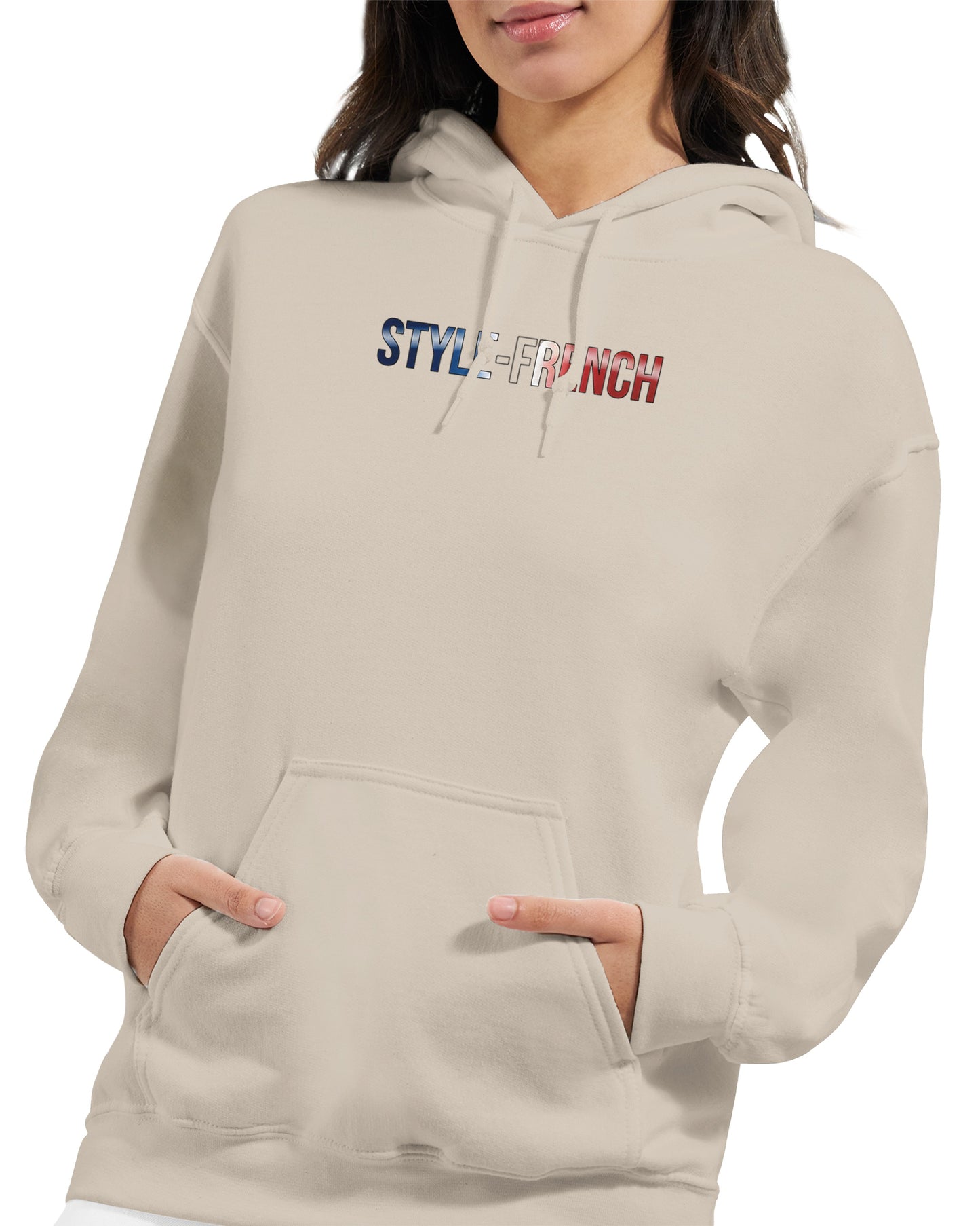 Kapuzenpullover Es lebe Frankreich klassischer Stil für Damen | Gildan® 18500