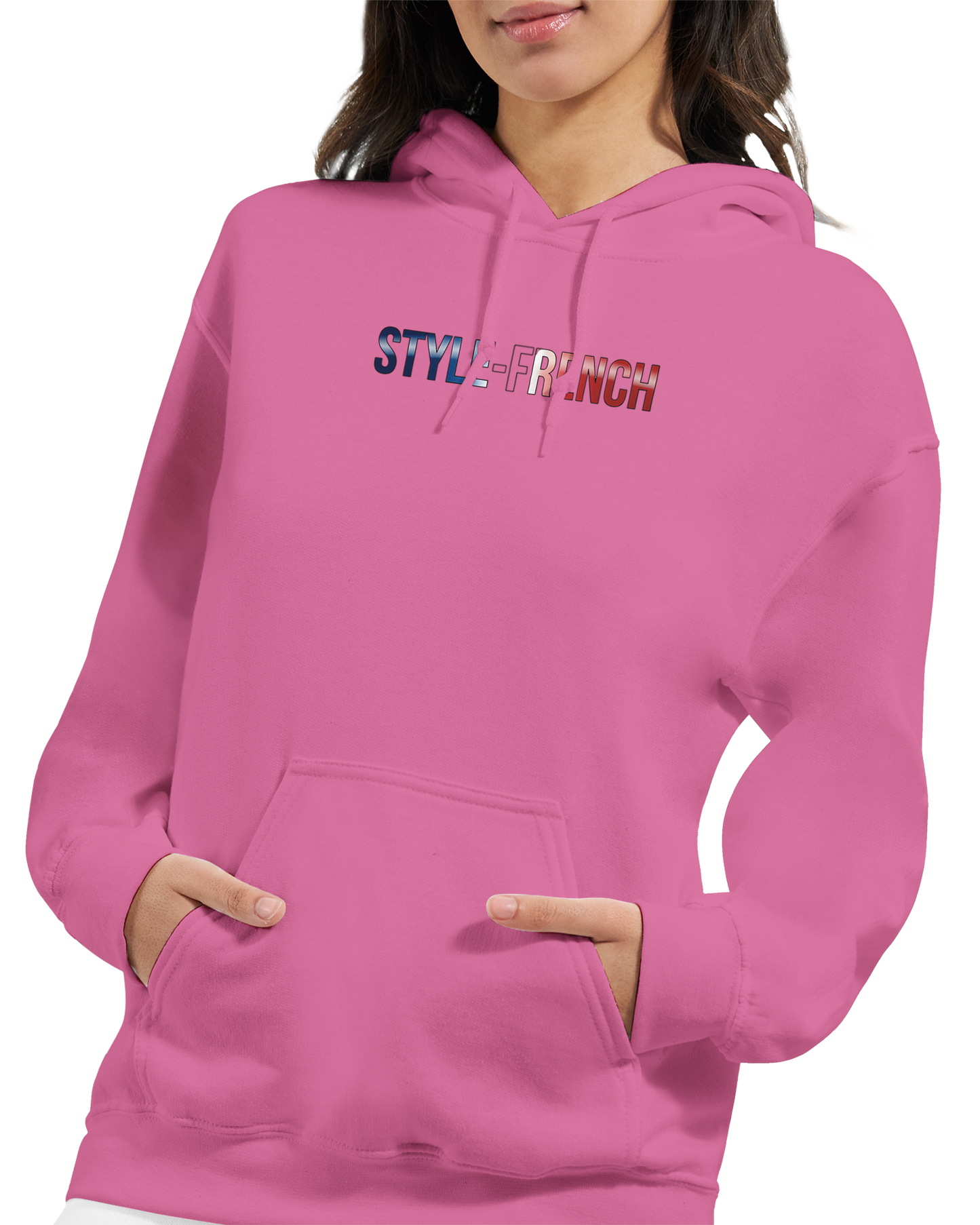 Damen-Kapuzenpullover „French Goddess“ im klassischen French-Stil | Gildan® 18500
