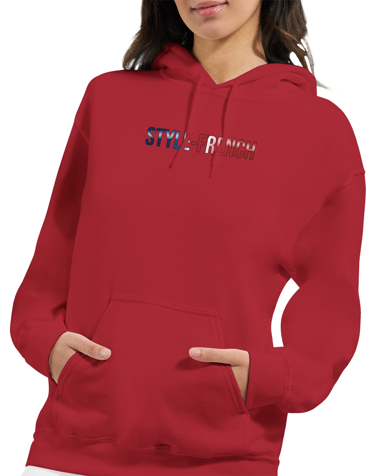 Damen-Kapuzenpullover „French Goddess“ im klassischen French-Stil | Gildan® 18500