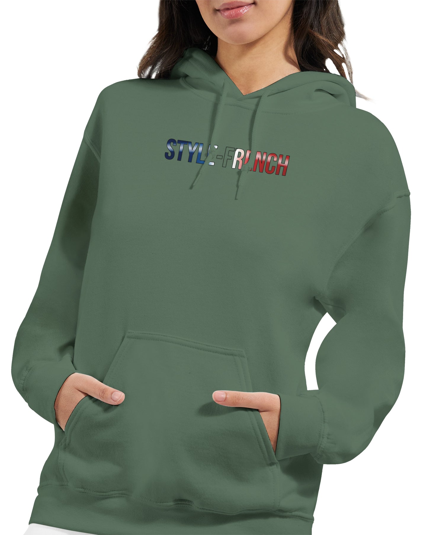 Kapuzenpullover Es lebe Frankreich klassischer Stil für Damen | Gildan® 18500