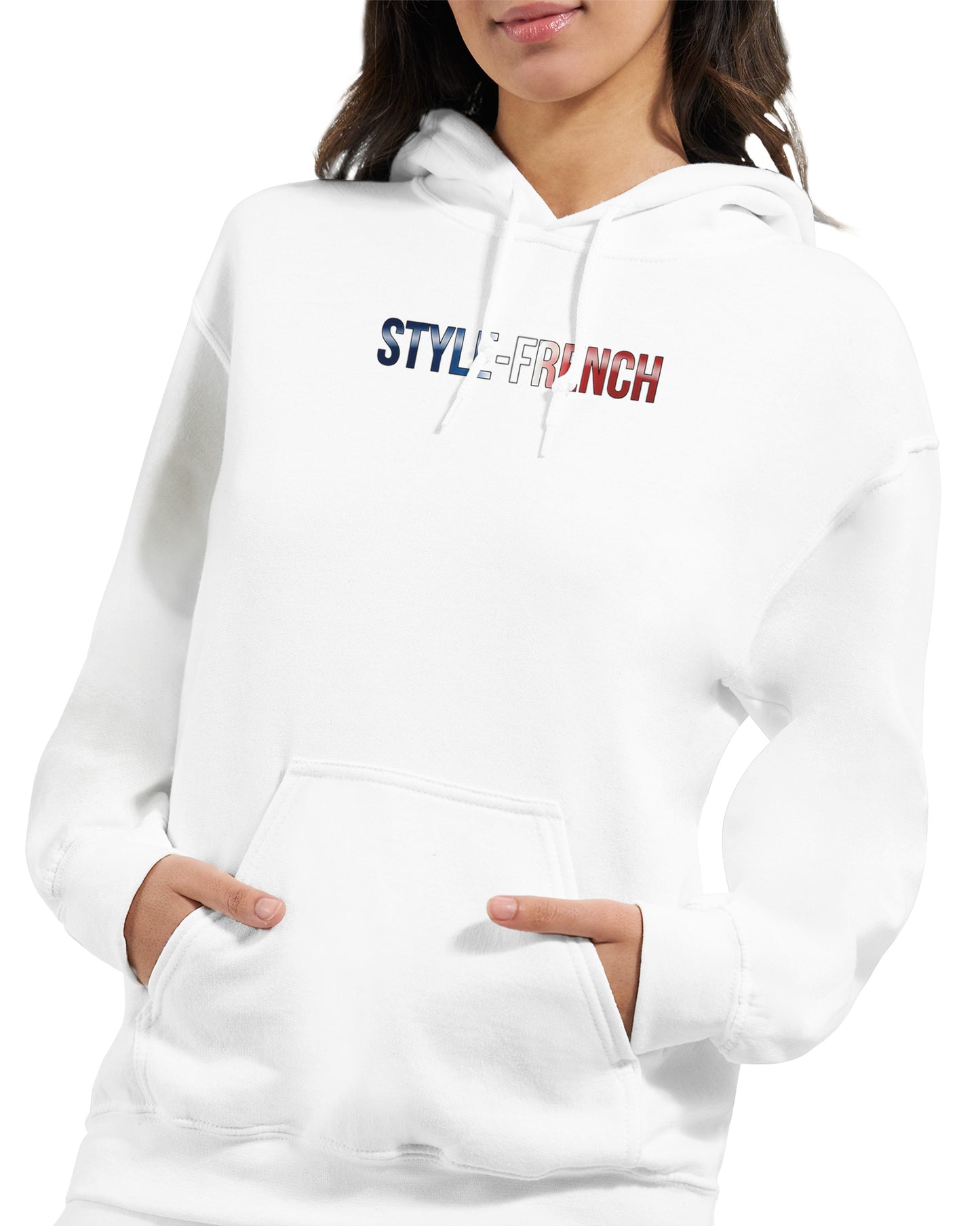 Kapuzenpullover Es lebe Frankreich klassischer Stil für Damen | Gildan® 18500