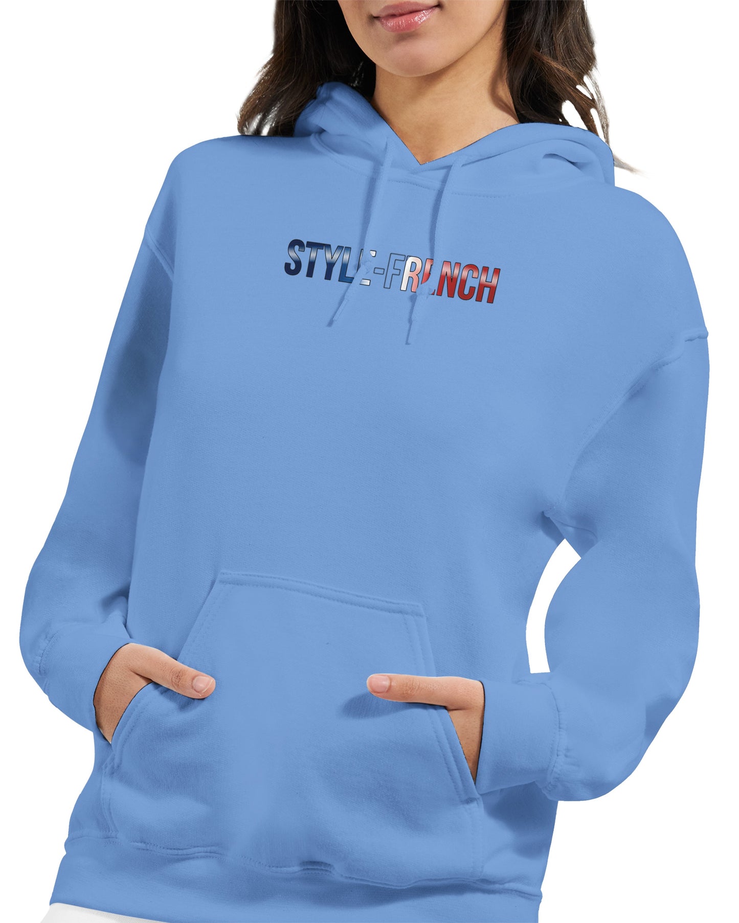 Kapuzenpullover Es lebe Frankreich klassischer Stil für Damen | Gildan® 18500