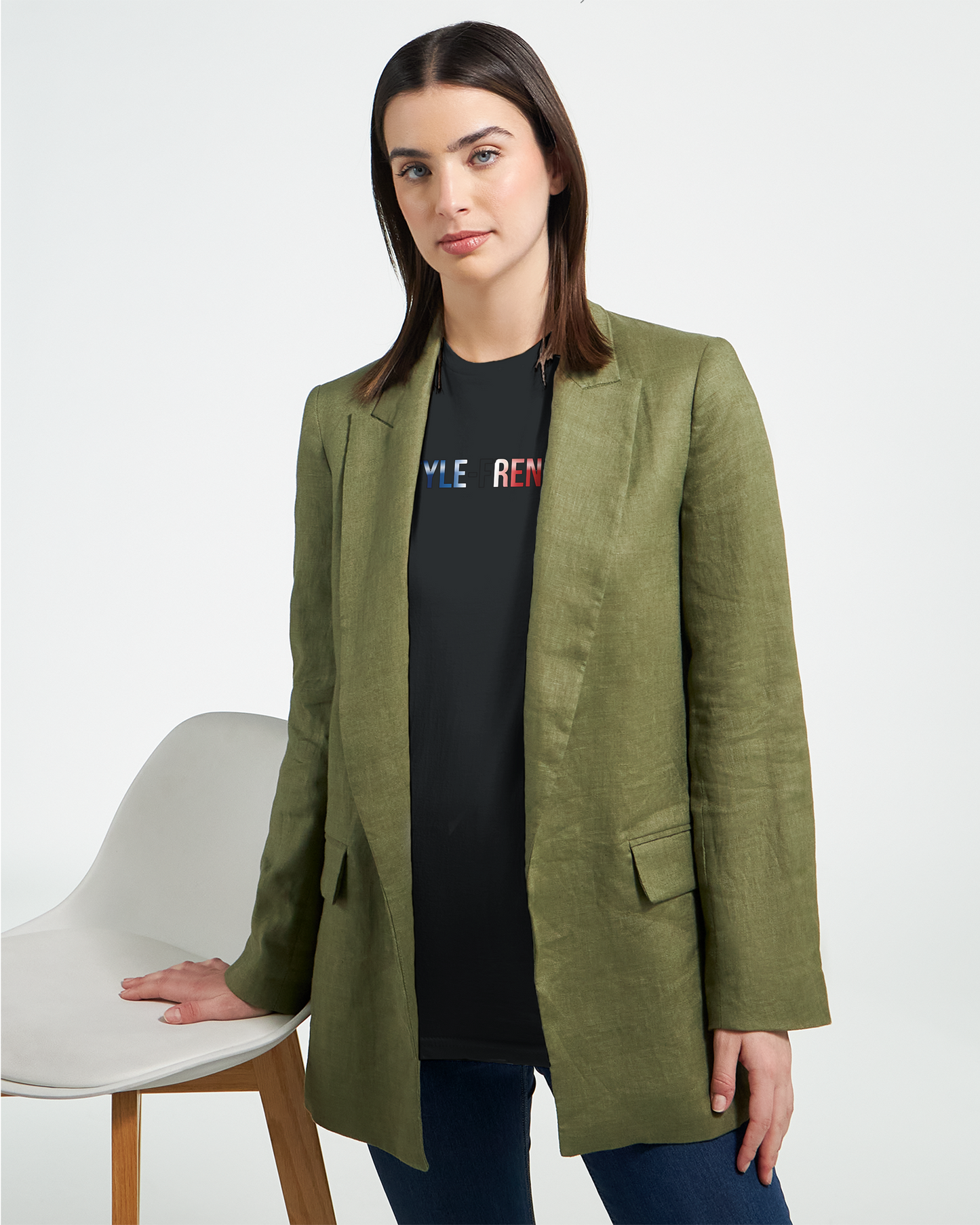 T-Shirt Freiheit Damen französischer Stil klassischer Rundhalsausschnitt | Gildan® 64000L